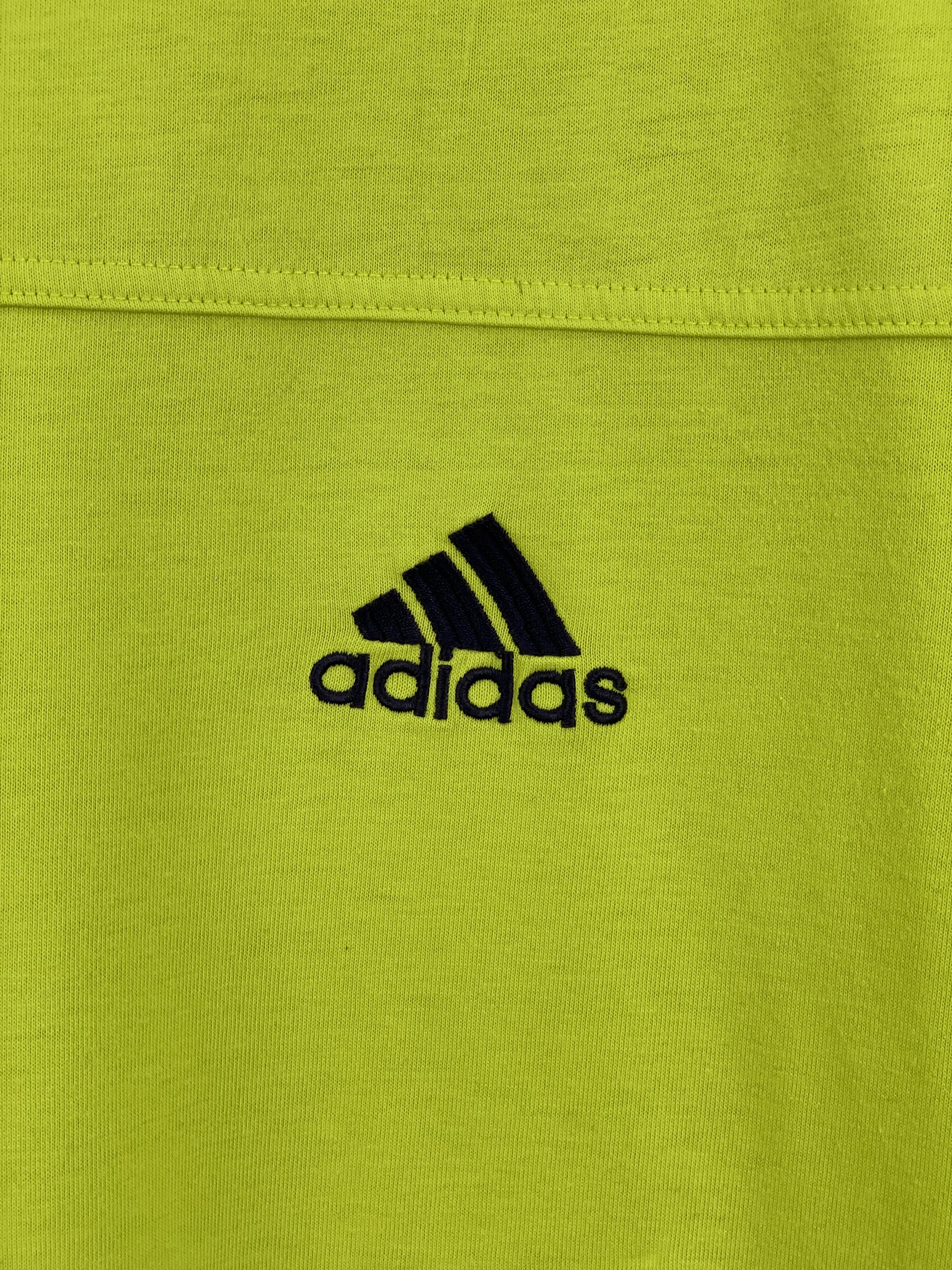 Adidas × Vintage Vintage 90s Adidas Neon Jersey TA0226 Size US L / EU 52-54 / 3 - 10 Thumbnail