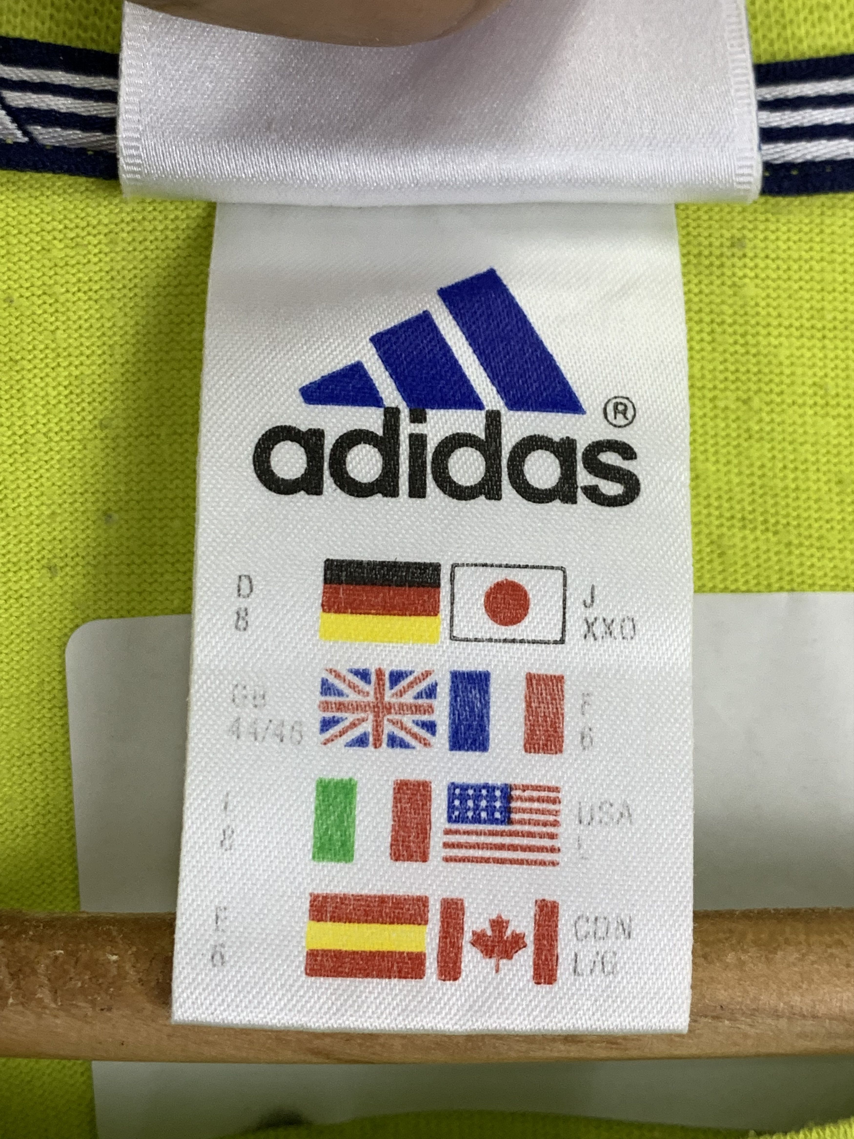 Adidas × Vintage Vintage 90s Adidas Neon Jersey TA0226 Size US L / EU 52-54 / 3 - 5 Thumbnail