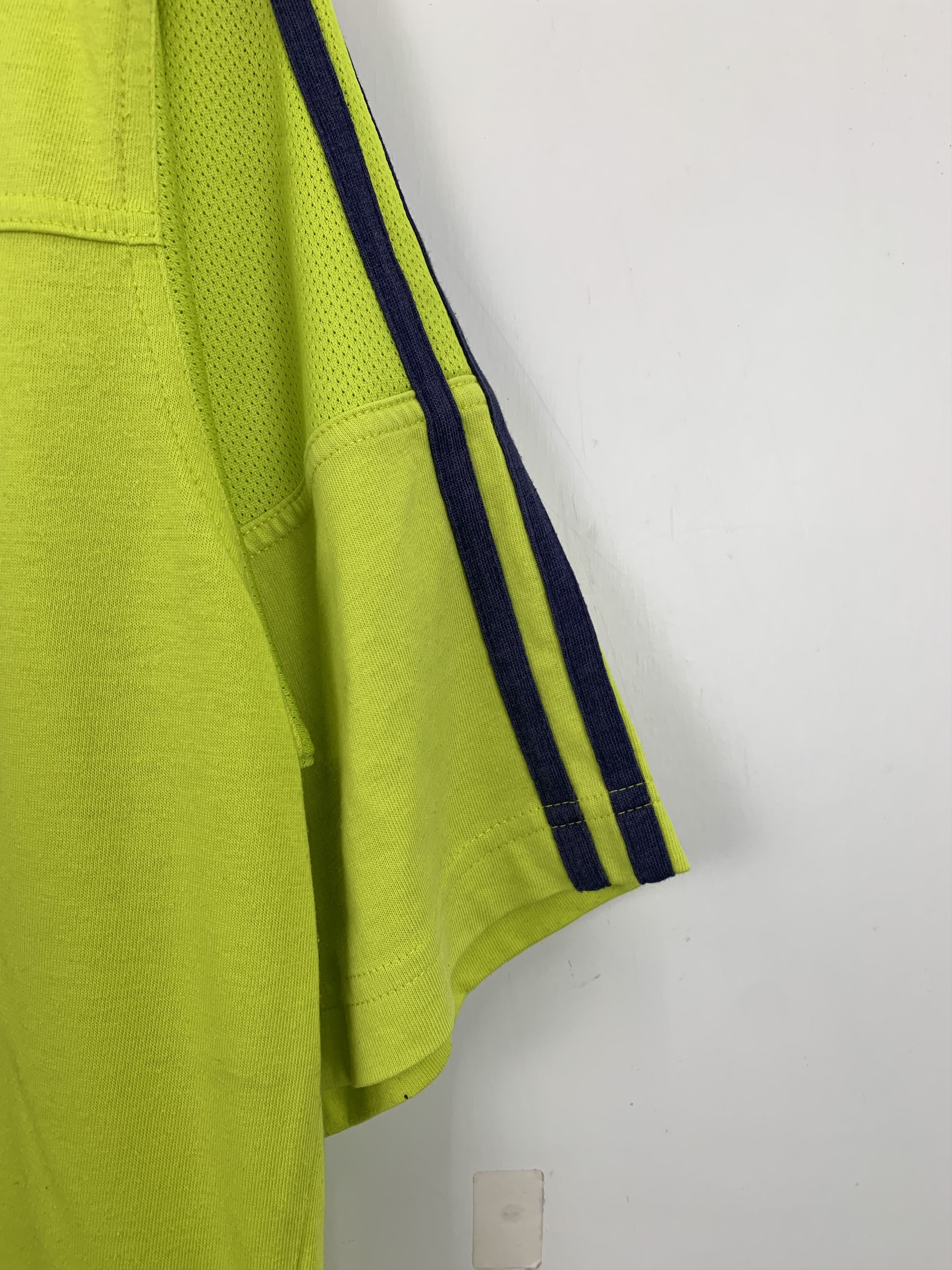 Adidas × Vintage Vintage 90s Adidas Neon Jersey TA0226 Size US L / EU 52-54 / 3 - 3 Thumbnail