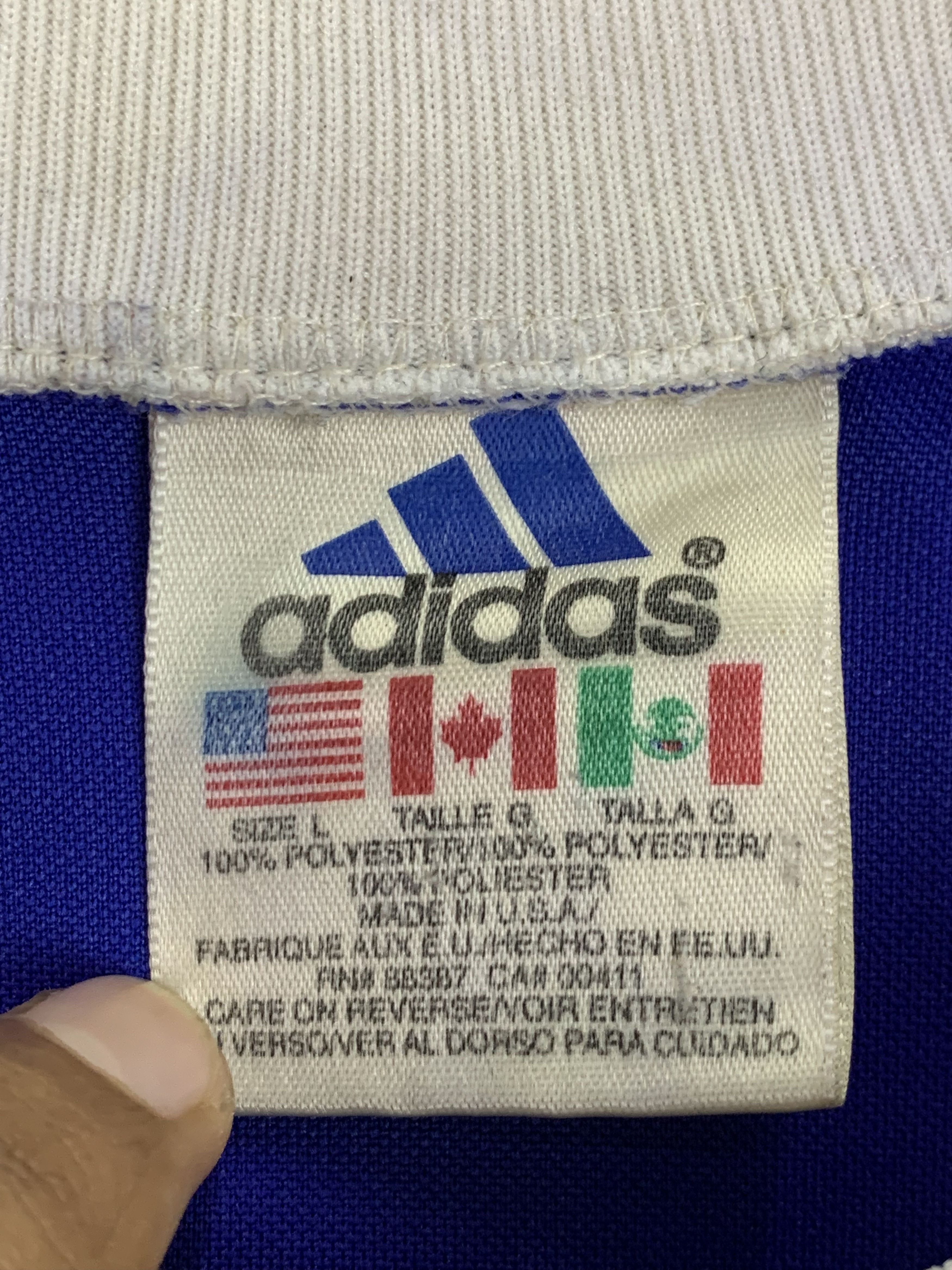 Adidas × Vintage Vintage 90s Adidas Jerseys TA0253 Size US L / EU 52-54 / 3 - 6 Thumbnail