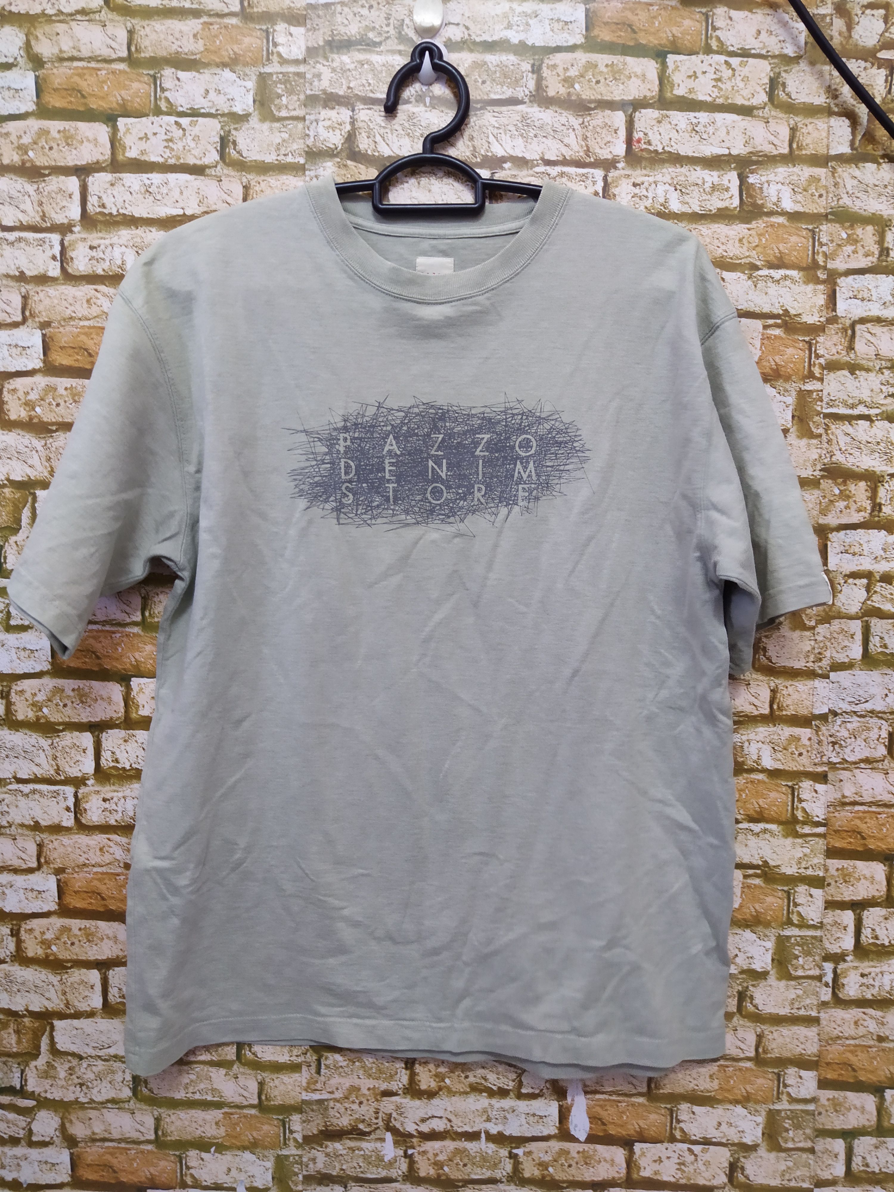 Japanese Brand PAZZO DENIM STORE SHIRT BIG LOGO (B898) Size US L / EU 52-54 / 3 - 1 Thumbnail