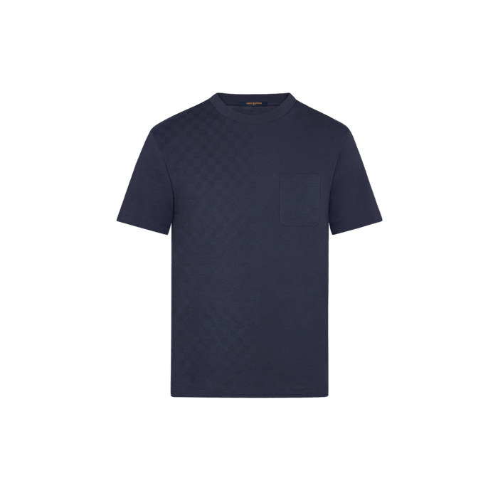 Louis Vuitton LOUIS VUITTON Half Damier Pocket T-shirt Blue