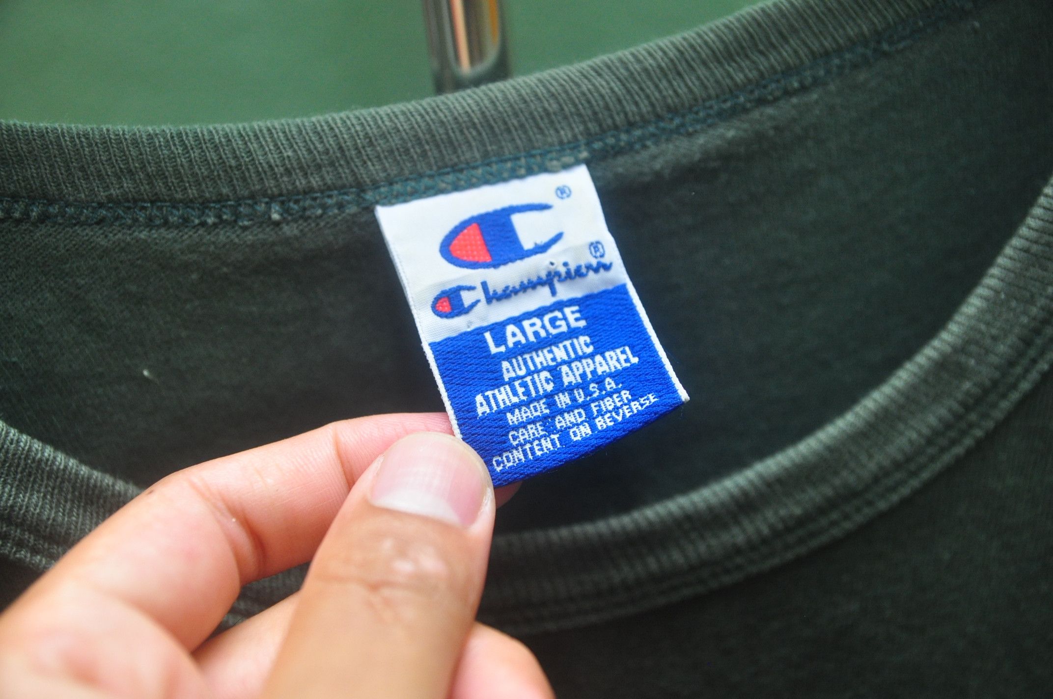 Champion × Designer × Japanese Brand Vintage Champion Big Logo Long Sleeve Shirt Size US L / EU 52-54 / 3 - 5 Thumbnail
