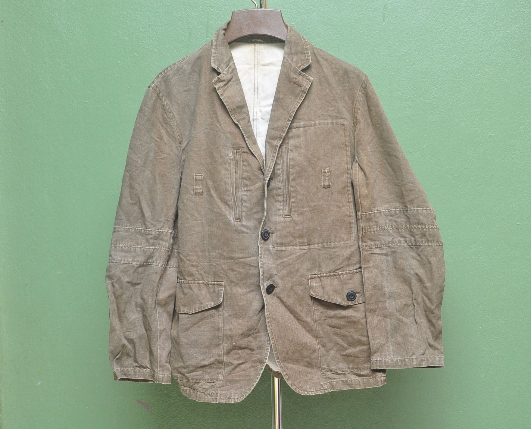 image of Vintage Ppfm Japanese Designer Fashion Style Jacket in Coco Brown, Men's (Size Medium)
