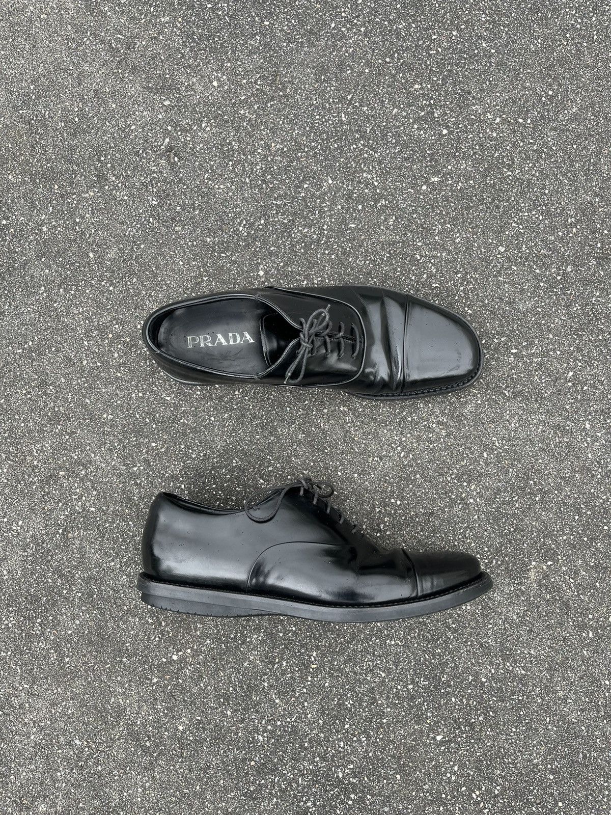 image of Prada Derby Shoes in Black, Men's (Size 7)