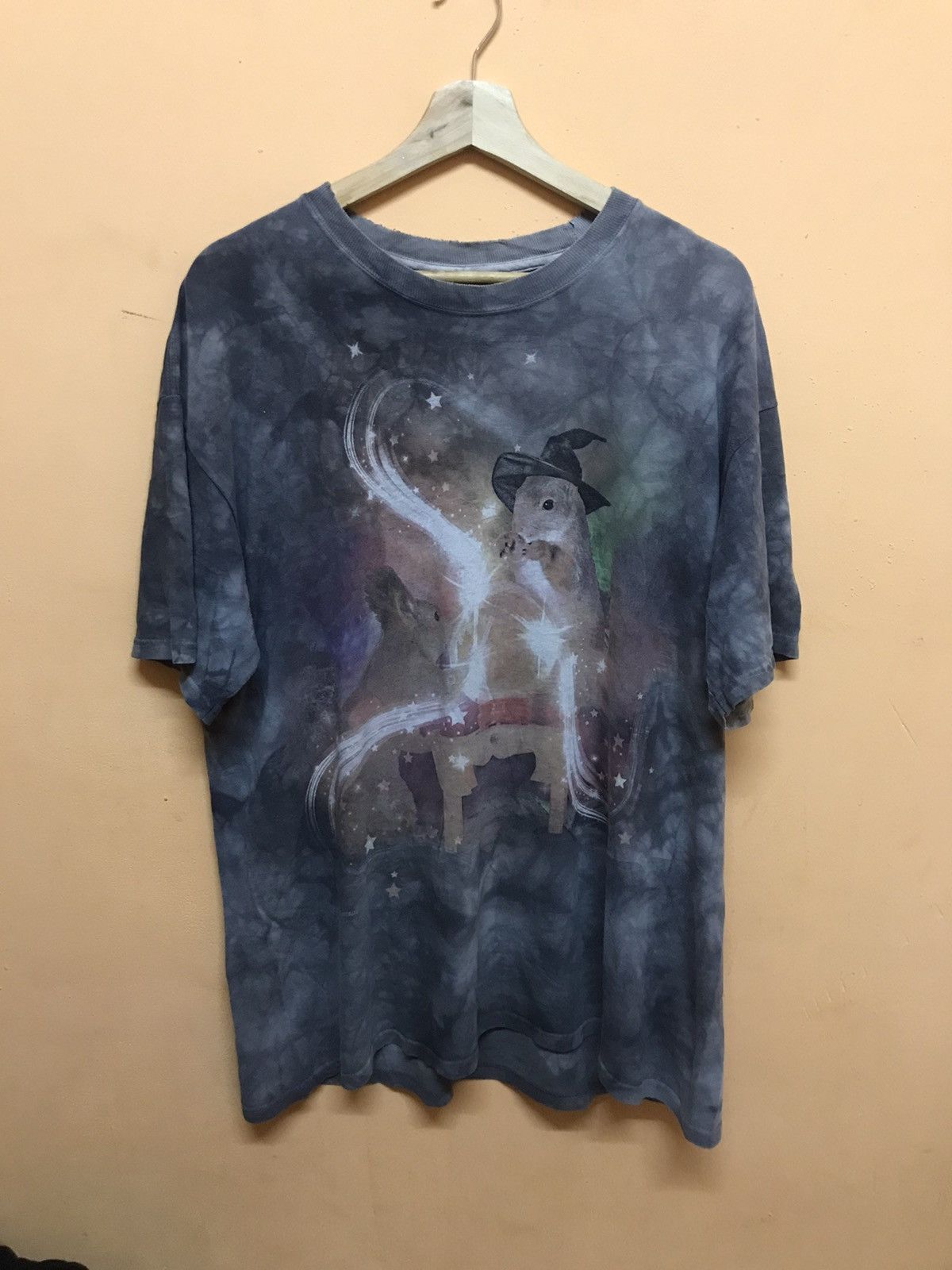 The Mountain × Vintage ‼️THE MOUNTAIN DISTRESSED TSHIRT RABBIT MAGIC‼️ Size US XL / EU 56 / 4 - 1 Thumbnail