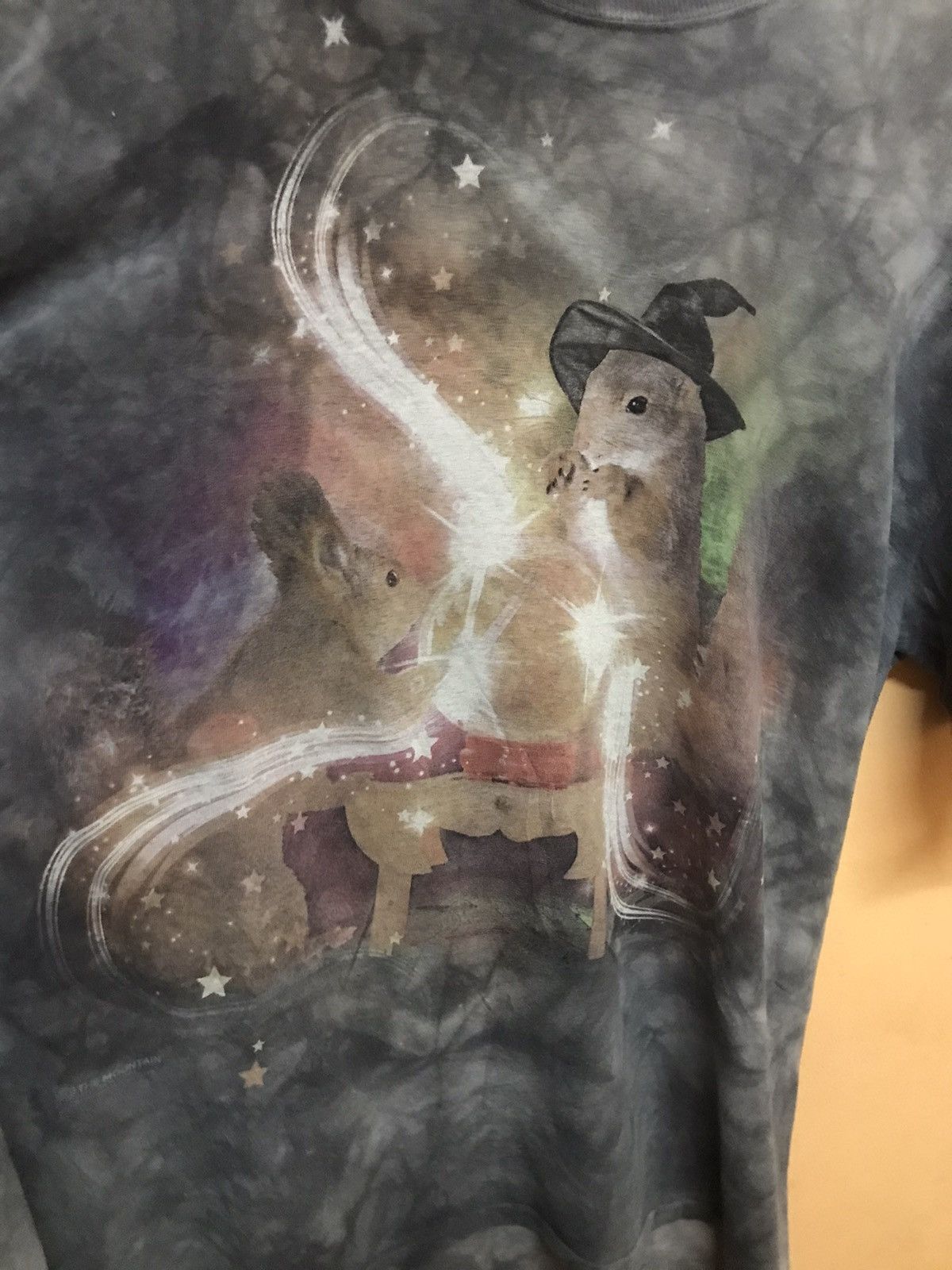 The Mountain × Vintage ‼️THE MOUNTAIN DISTRESSED TSHIRT RABBIT MAGIC‼️ Size US XL / EU 56 / 4 - 3 Thumbnail