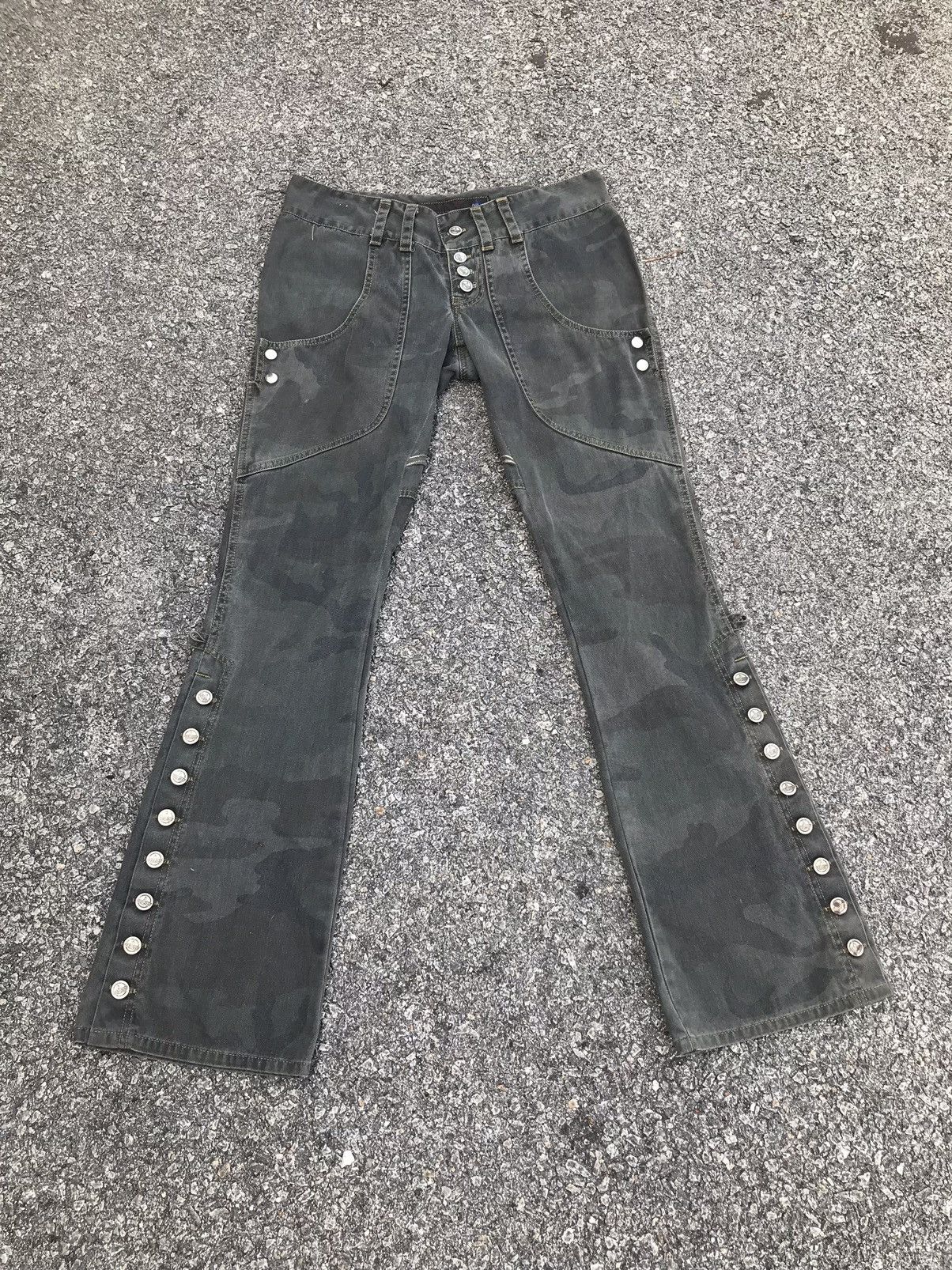 SUB-MISSION Brand Bootcut Style Camo Pants