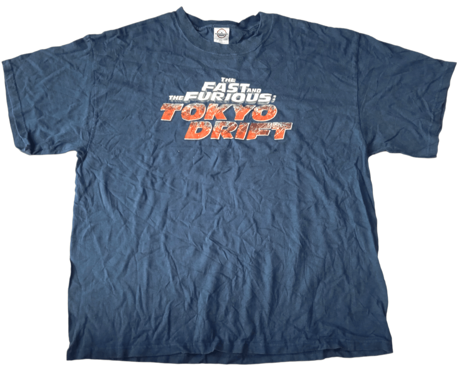 image of Movie x Vintage 2000S Fast And Furious Tokyo Drift T Shirt in Navy, Men's (Size XL)