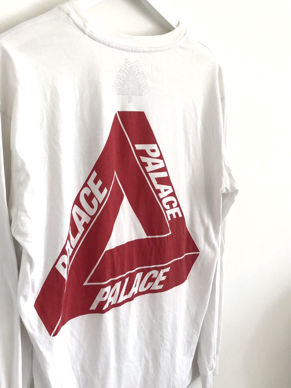 Palace Red Blue on White Tri-Ferg LONGSLEEVE Size US M / EU 48-50 / 2 - 2 Thumbnail