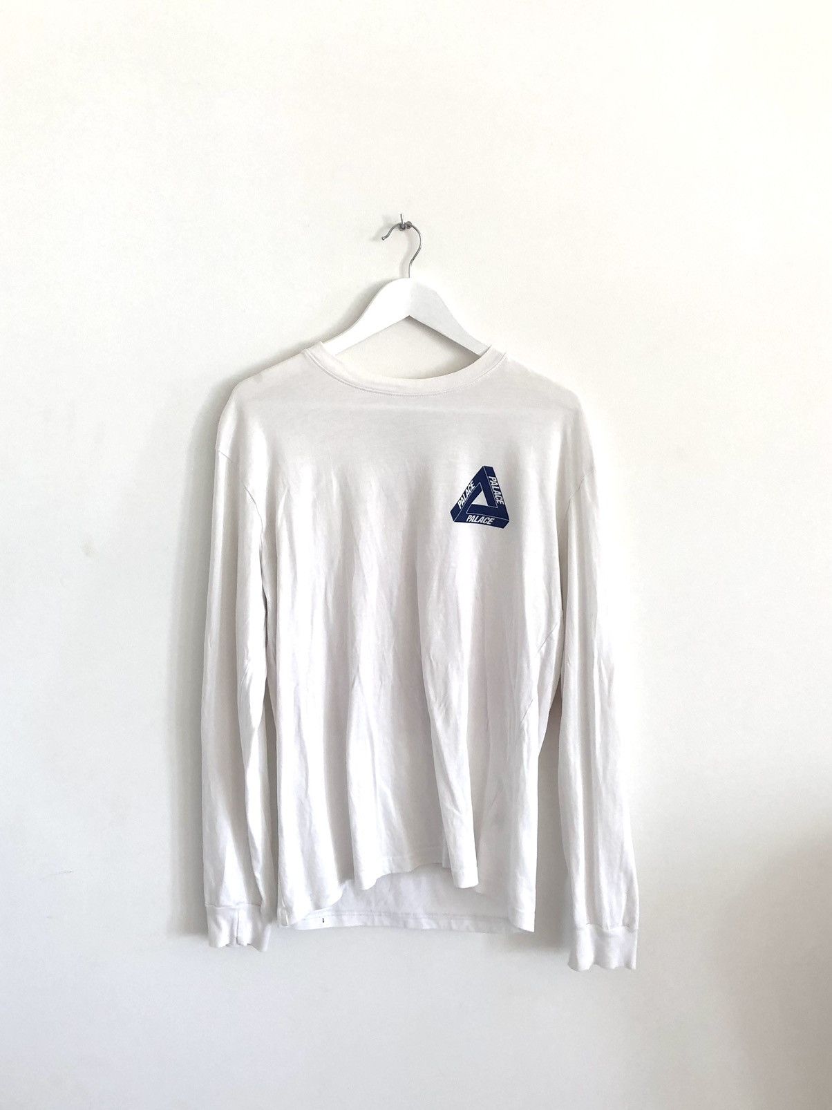 Palace Red Blue on White Tri-Ferg LONGSLEEVE Size US M / EU 48-50 / 2 - 3 Thumbnail