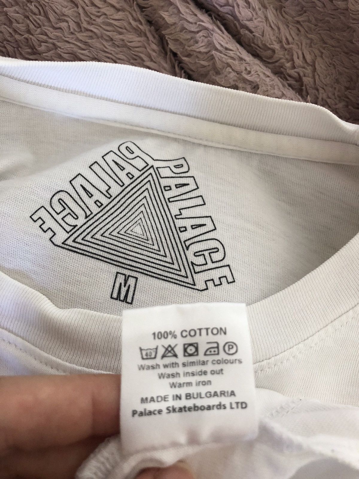 Palace Red Blue on White Tri-Ferg LONGSLEEVE Size US M / EU 48-50 / 2 - 6 Thumbnail