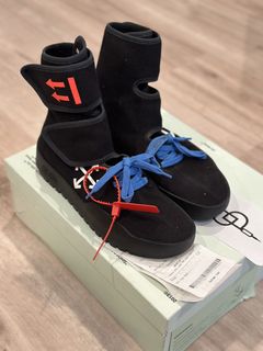 Off white moto hotsell wrap sneaker on feet