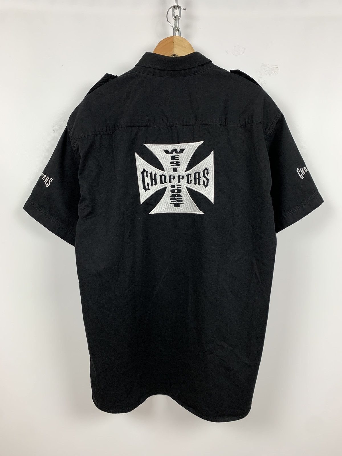 Vintage Vintage West Coast Choppers Button Up Shirt Paul Walker Size US XXL / EU 58 / 5 - 1 Thumbnail