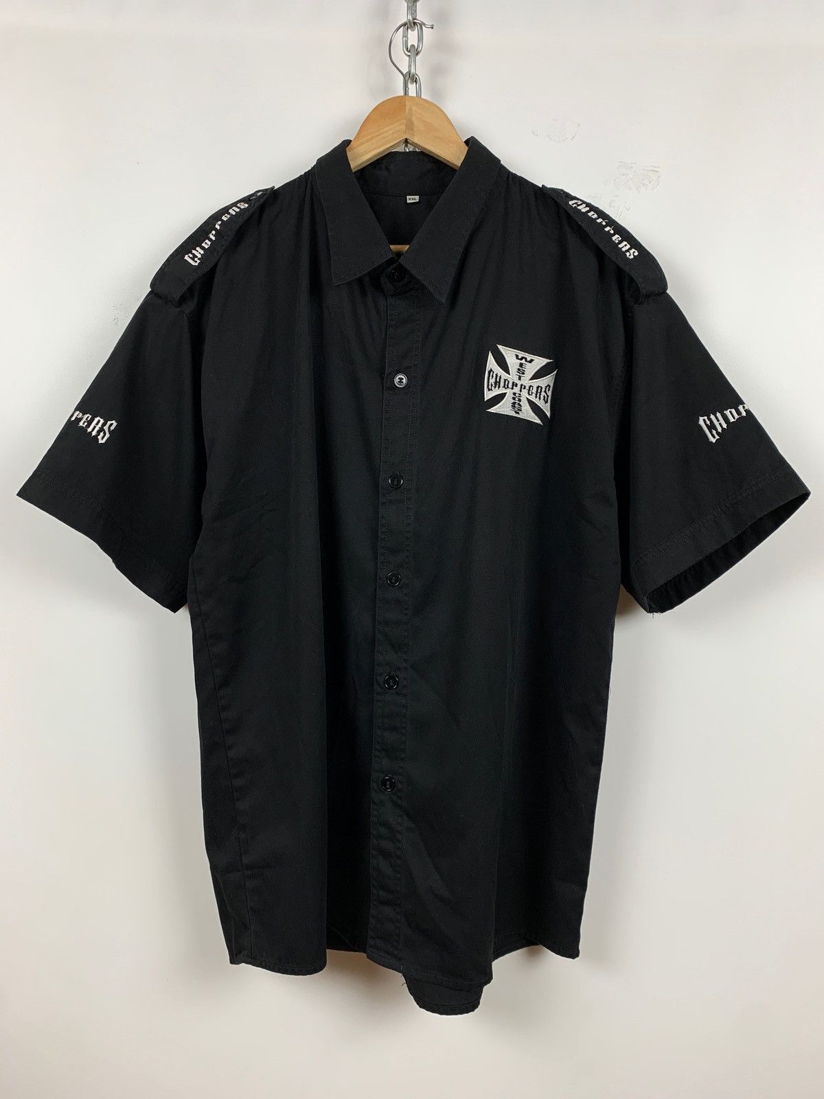 Vintage Vintage West Coast Choppers Button Up Shirt Paul Walker Size US XXL / EU 58 / 5 - 3 Thumbnail