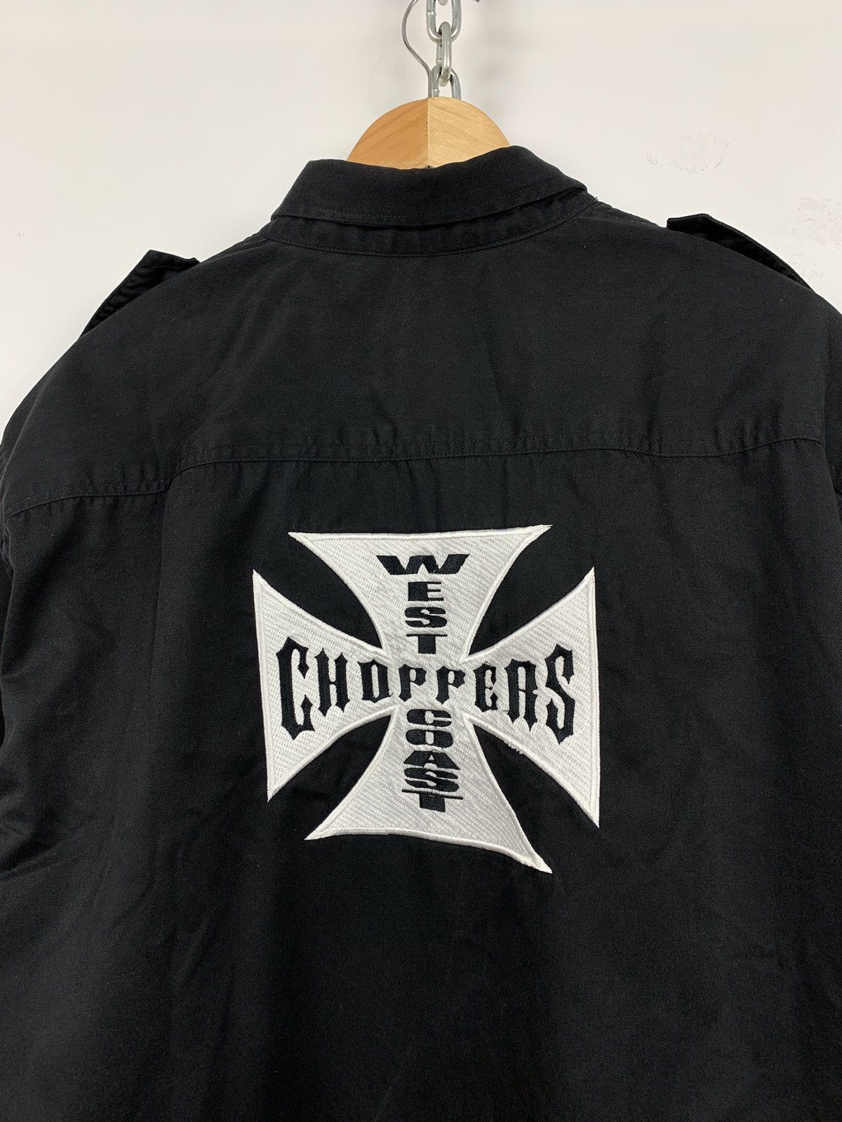 Vintage Vintage West Coast Choppers Button Up Shirt Paul Walker Size US XXL / EU 58 / 5 - 12 Thumbnail