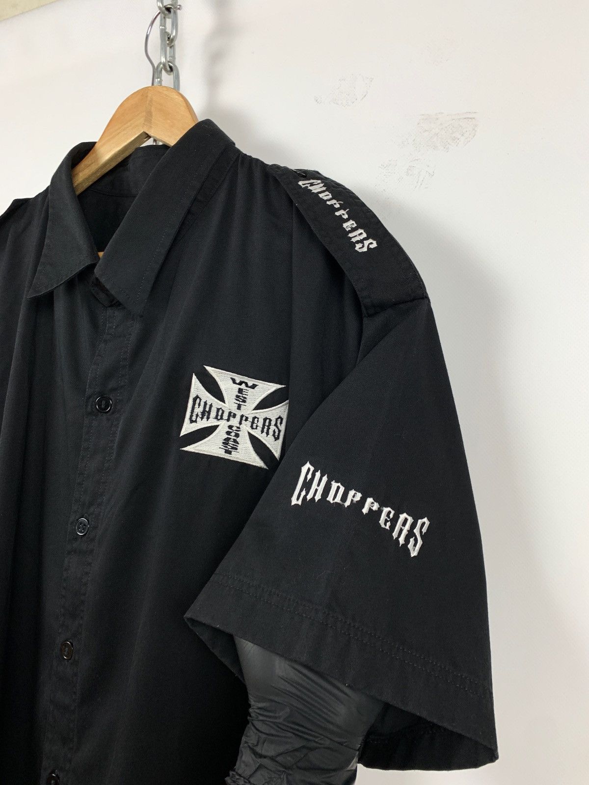 Vintage Vintage West Coast Choppers Button Up Shirt Paul Walker Size US XXL / EU 58 / 5 - 15 Thumbnail