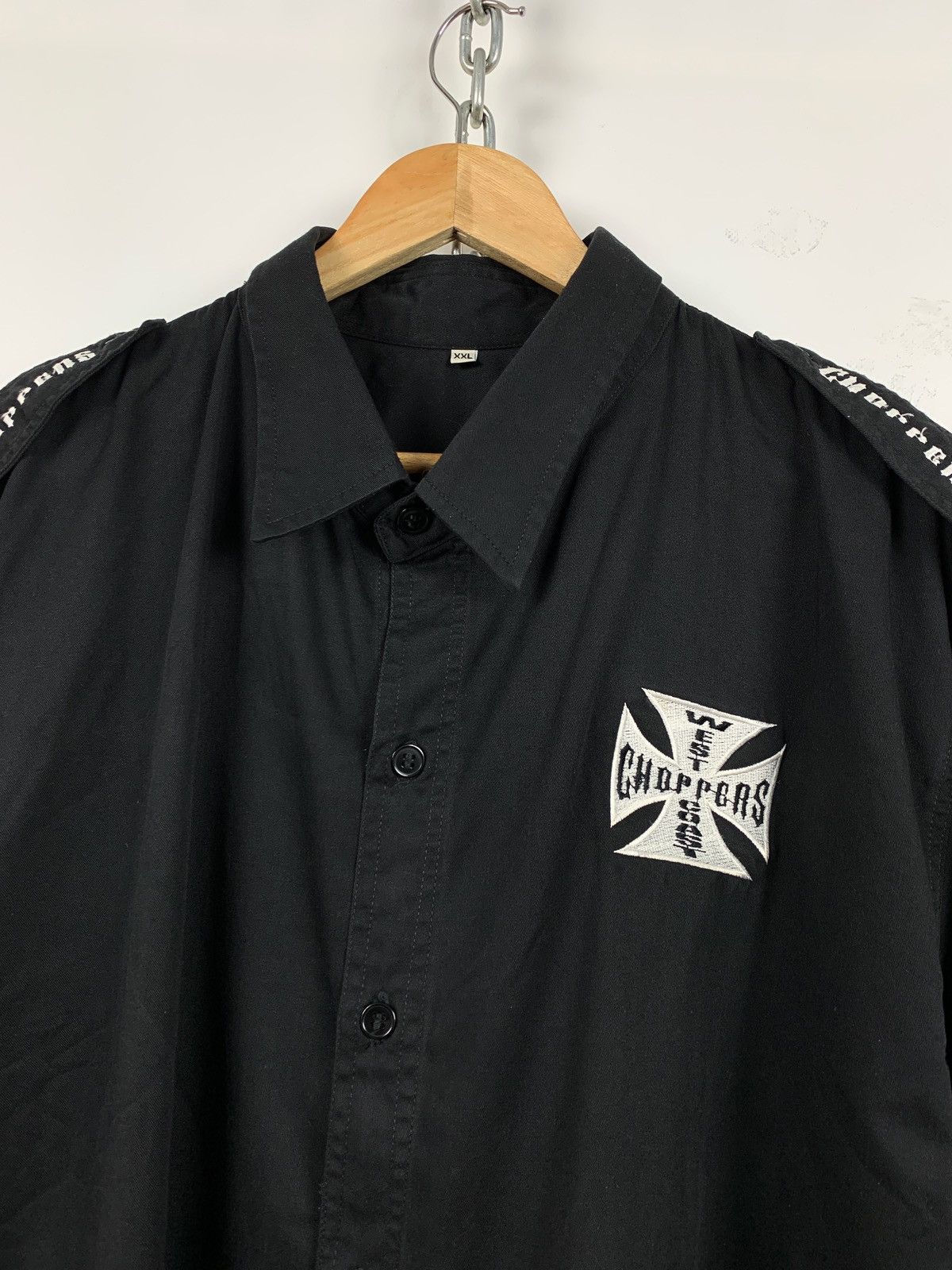 Vintage Vintage West Coast Choppers Button Up Shirt Paul Walker Size US XXL / EU 58 / 5 - 8 Thumbnail
