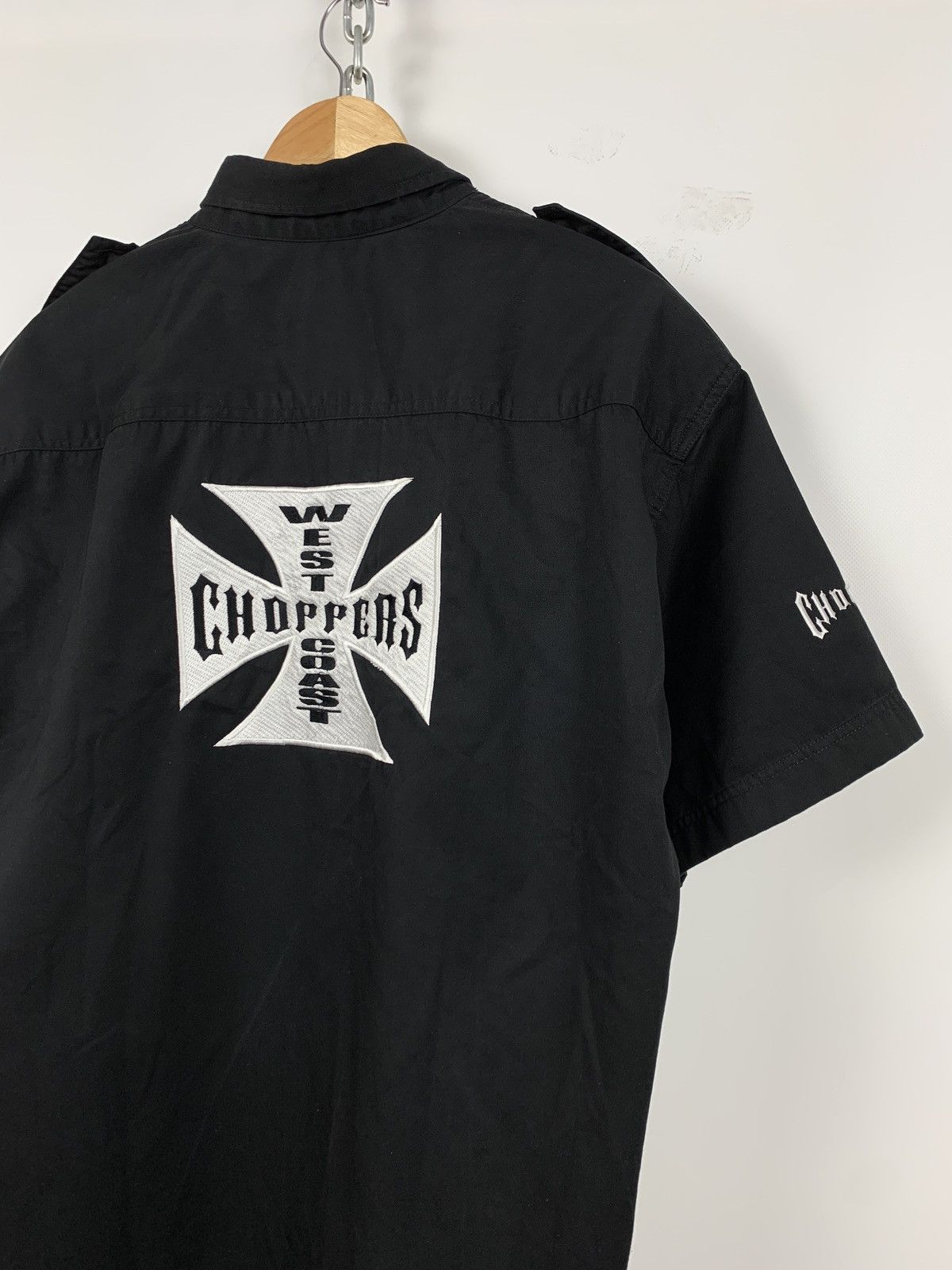 Vintage Vintage West Coast Choppers Button Up Shirt Paul Walker Size US XXL / EU 58 / 5 - 11 Thumbnail