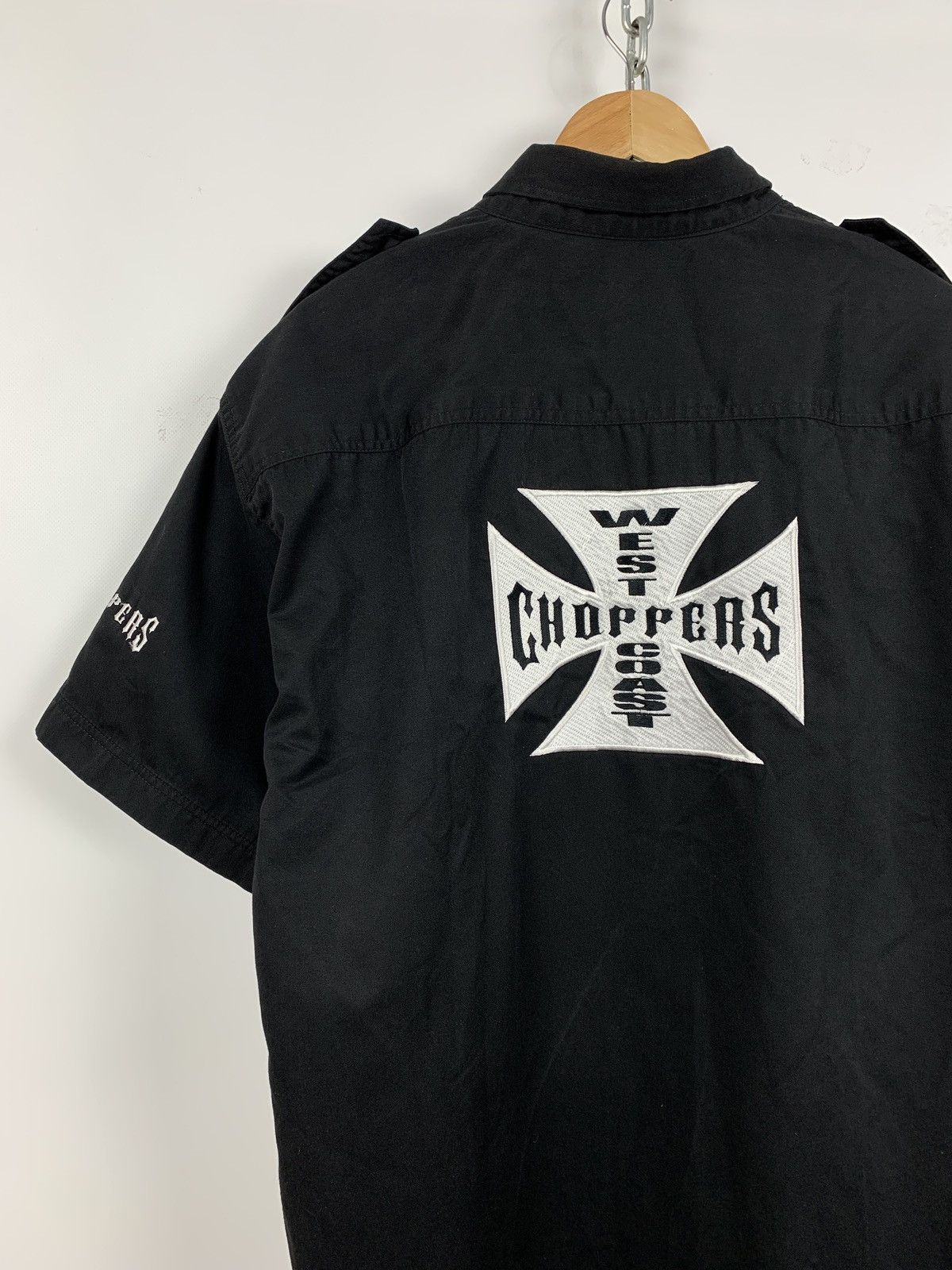 Vintage Vintage West Coast Choppers Button Up Shirt Paul Walker Size US XXL / EU 58 / 5 - 10 Thumbnail