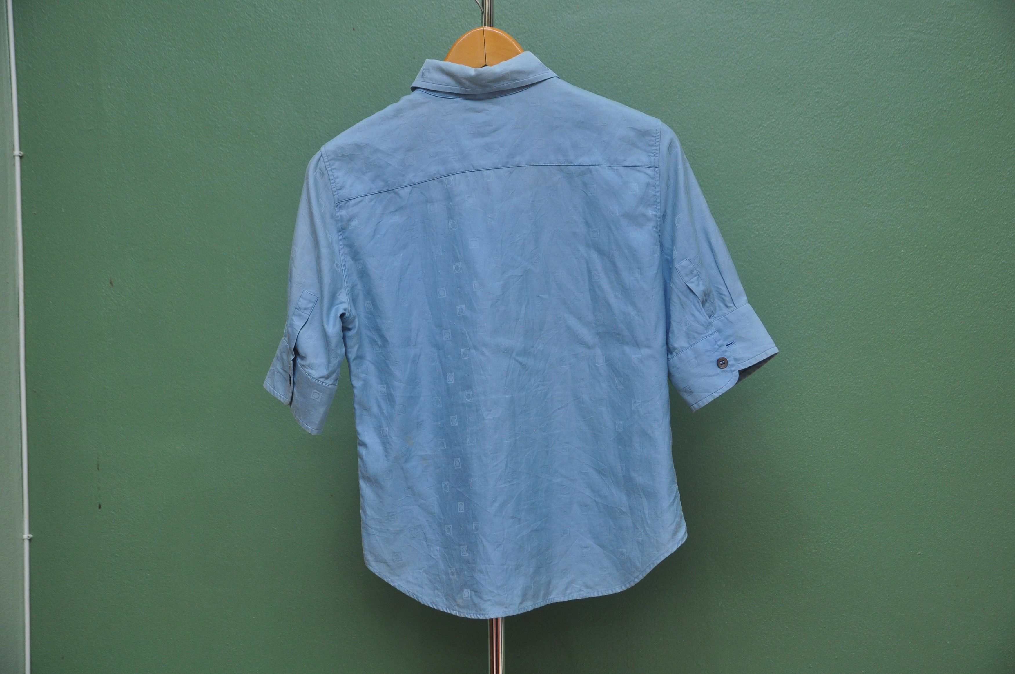 Salvatore Ferragamo × Vintage Salvatore Ferragamo Made In Italy Button Up Shirt Size M / US 6-8 / IT 42-44 - 2 Thumbnail