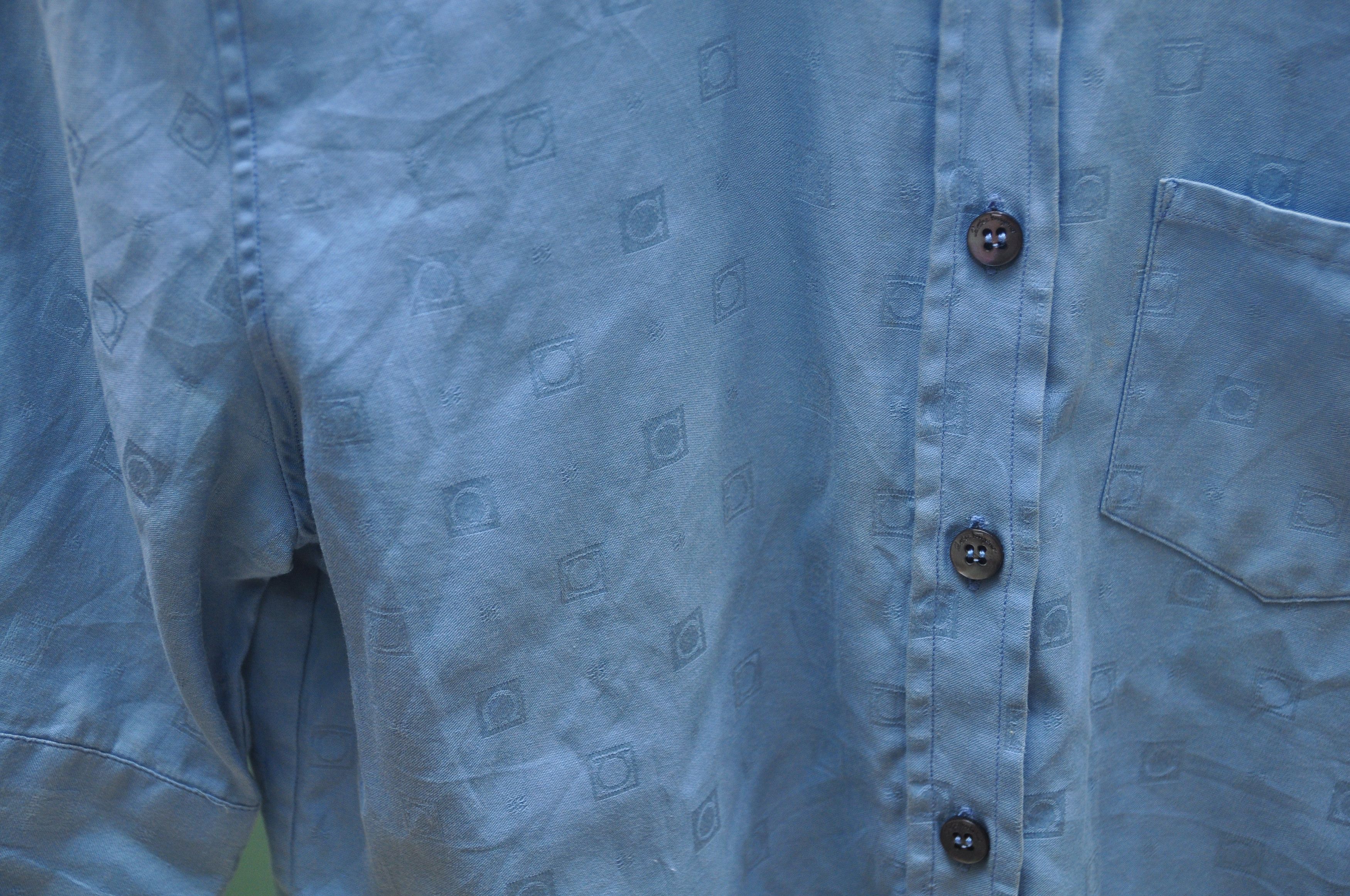 Salvatore Ferragamo × Vintage Salvatore Ferragamo Made In Italy Button Up Shirt Size M / US 6-8 / IT 42-44 - 5 Thumbnail