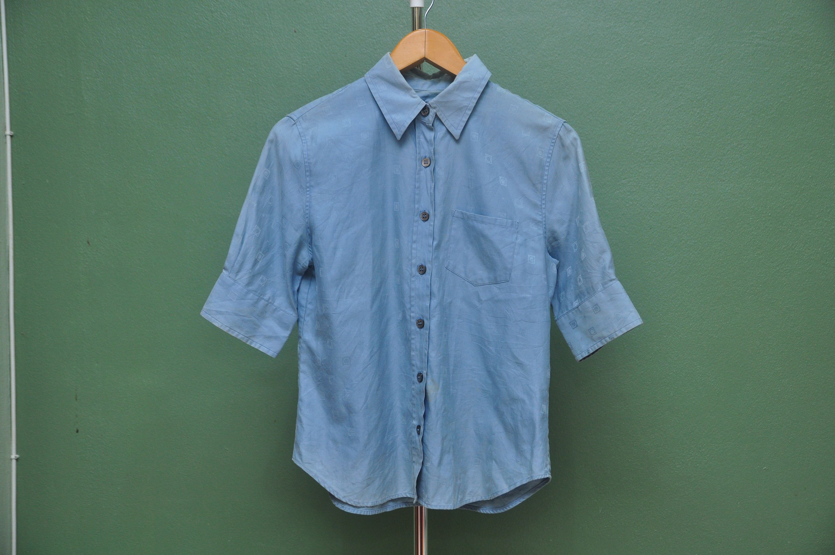 Salvatore Ferragamo × Vintage Salvatore Ferragamo Made In Italy Button Up Shirt Size M / US 6-8 / IT 42-44 - 1 Thumbnail