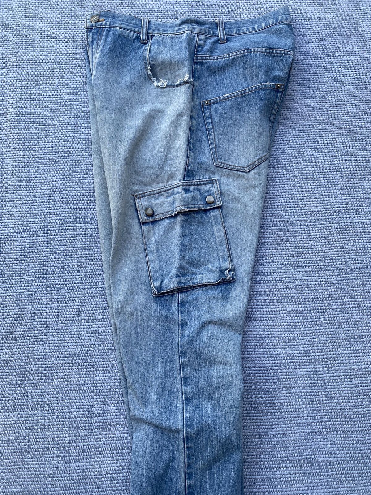 Japanese Brand blue cargo denim Size US 30 / EU 46 - 6 Thumbnail