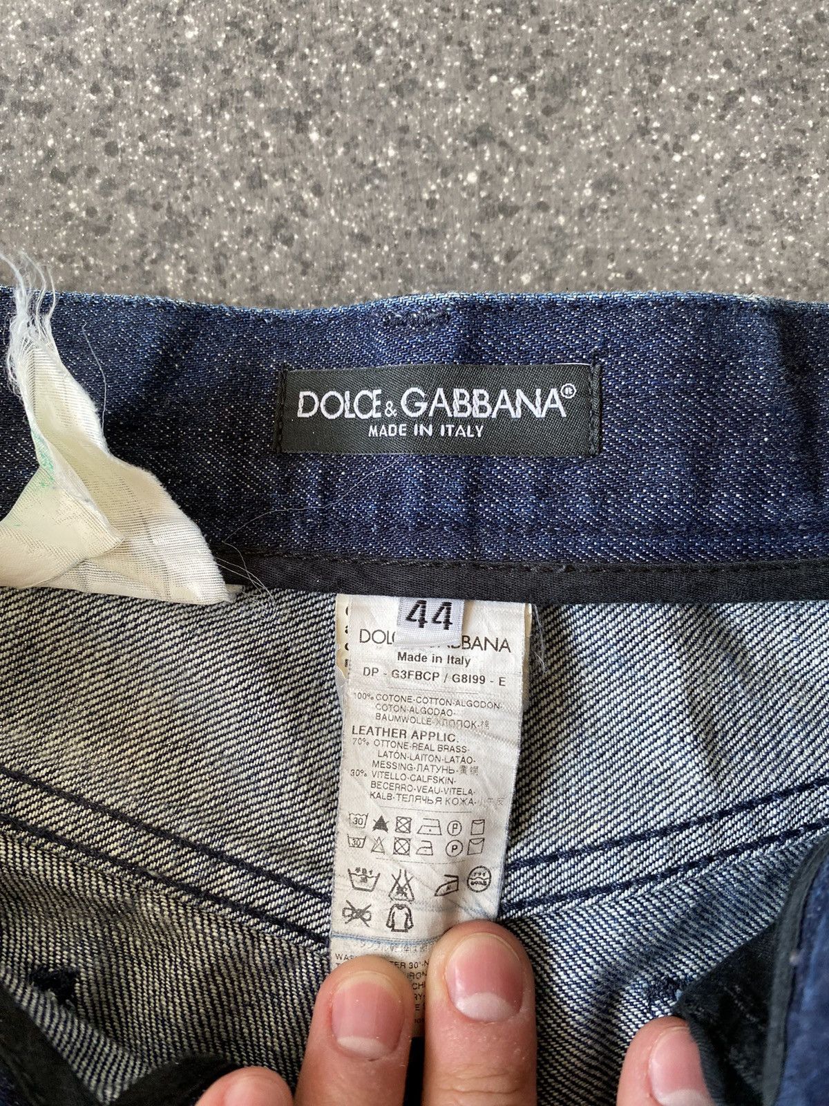 Dolce & Gabbana Dolce $ Gabbana Logo Denim Jeans Size US 30 / EU 46 - 7 Thumbnail