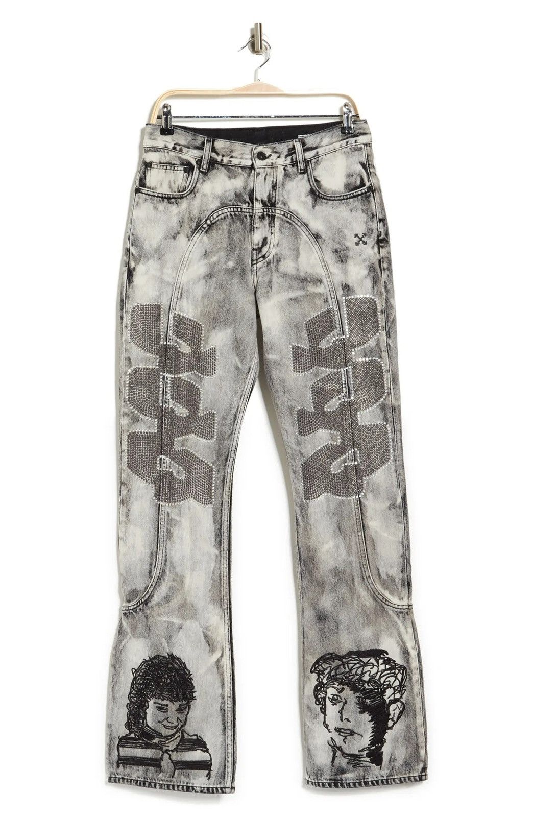 image of Off White Off-White Ss ‘20 Denim Pants in Grey, Men's (Size 36)