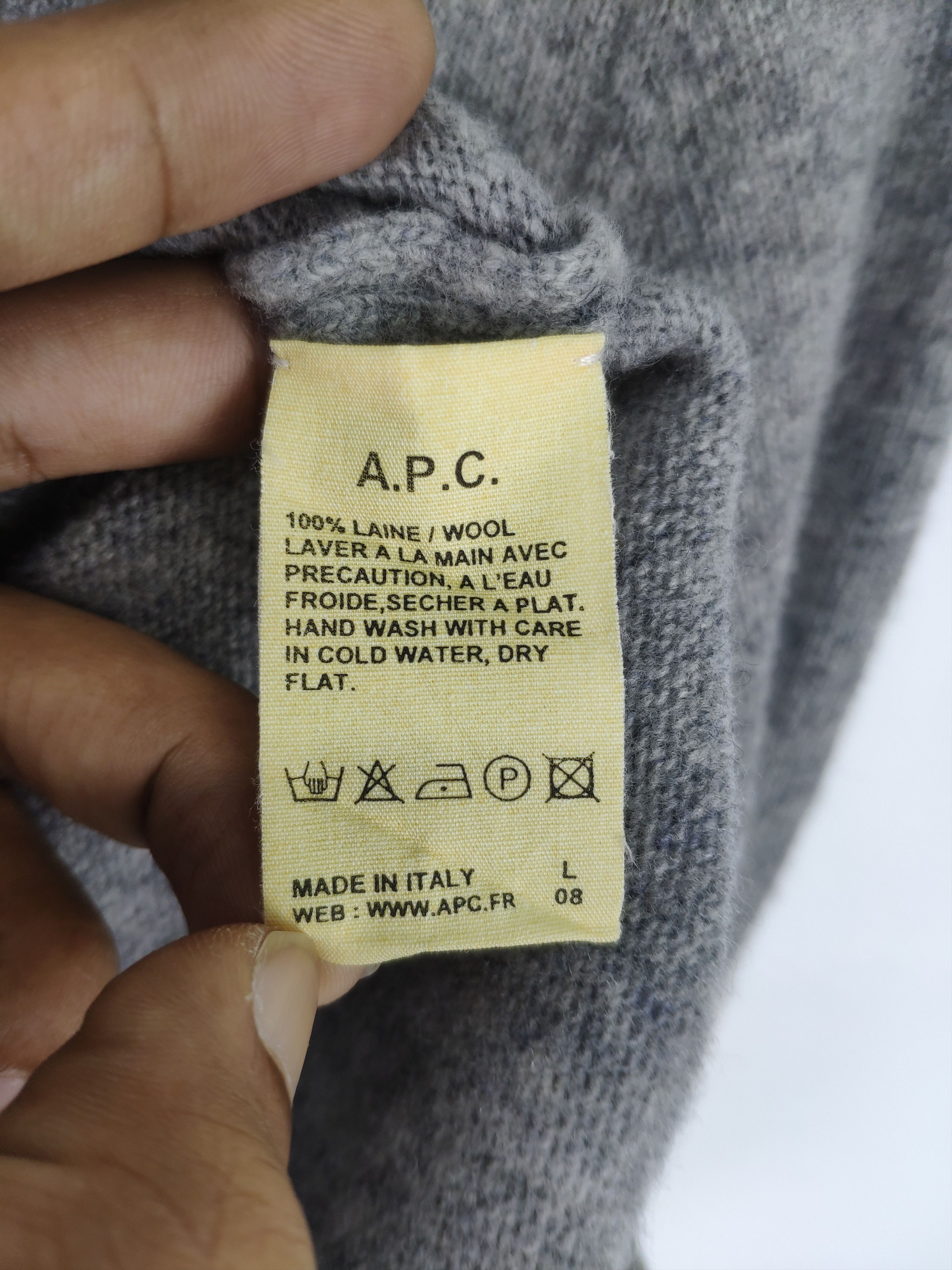 A.P.C. Vintage 1990s APC Wool Sweater Made In Italy Size US S / EU 44-46 / 1 - 4 Thumbnail