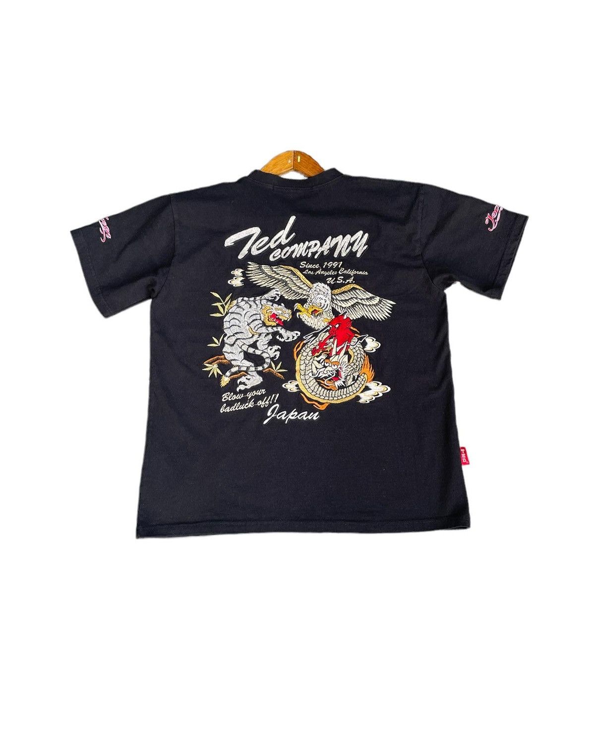 Japanese Brand Tedmans Ted Company Sukajan Tshirt Size US M / EU 48-50 / 2 - 2 Thumbnail