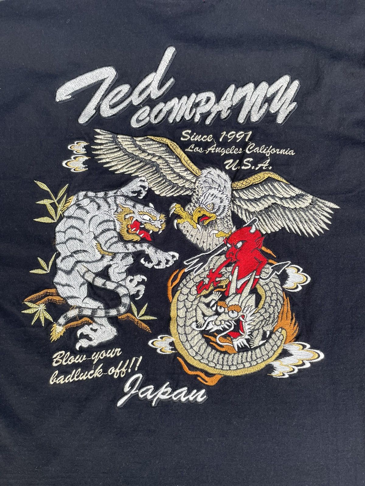 Japanese Brand Tedmans Ted Company Sukajan Tshirt Size US M / EU 48-50 / 2 - 11 Thumbnail