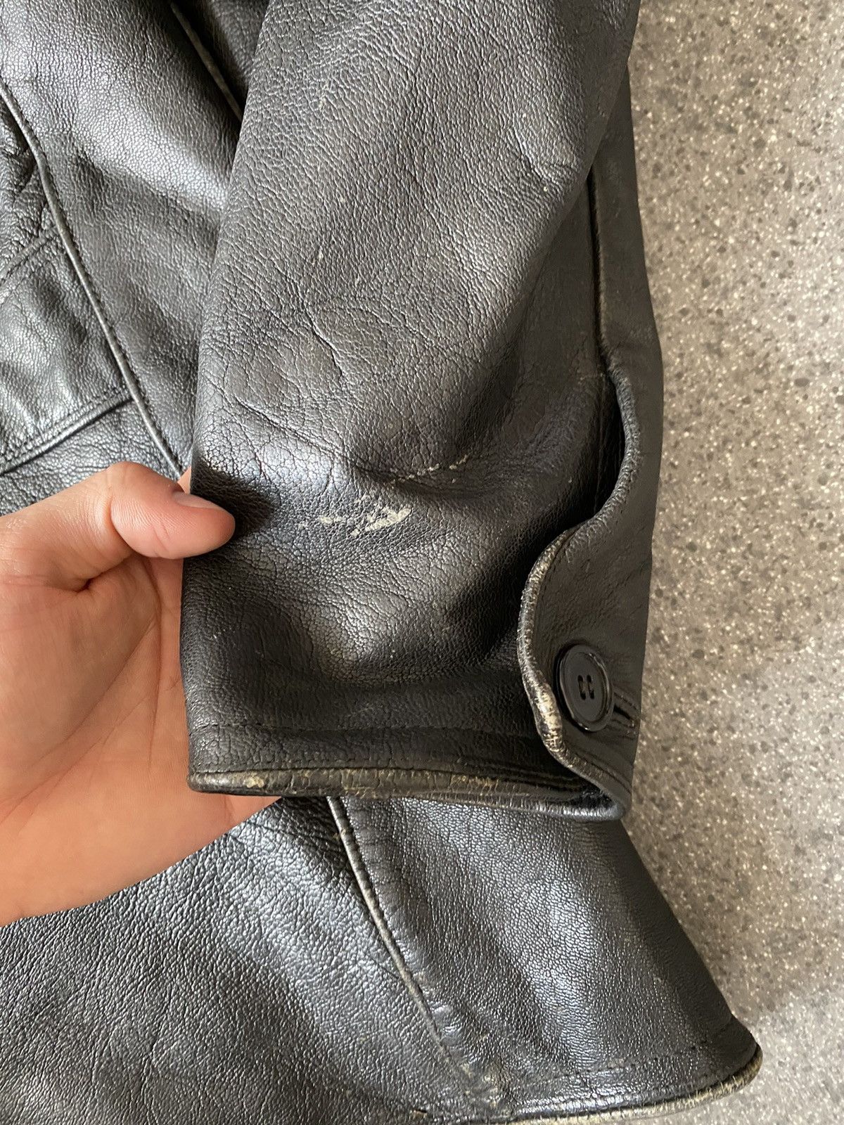 Vintage SEJSON Swedish leather jacket 50s Size US L / EU 52-54 / 3 - 9 Thumbnail