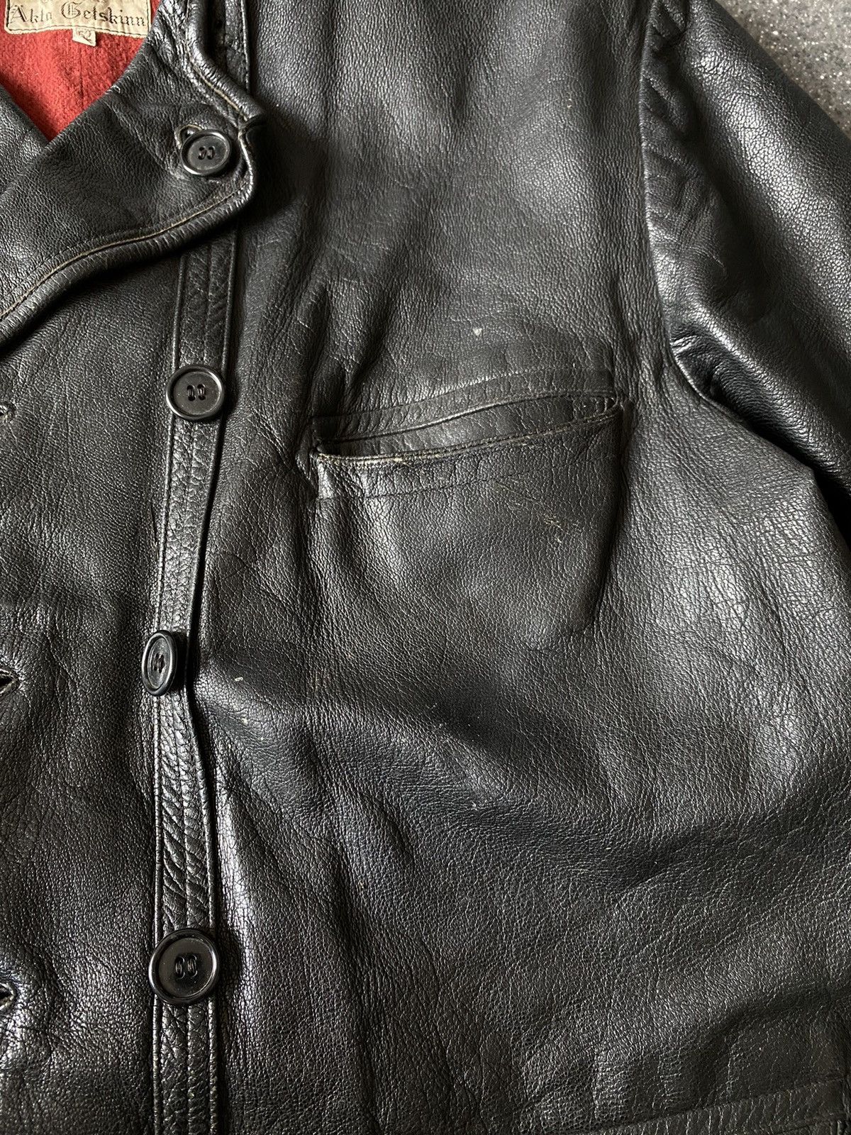 Vintage SEJSON Swedish leather jacket 50s Size US L / EU 52-54 / 3 - 5 Thumbnail