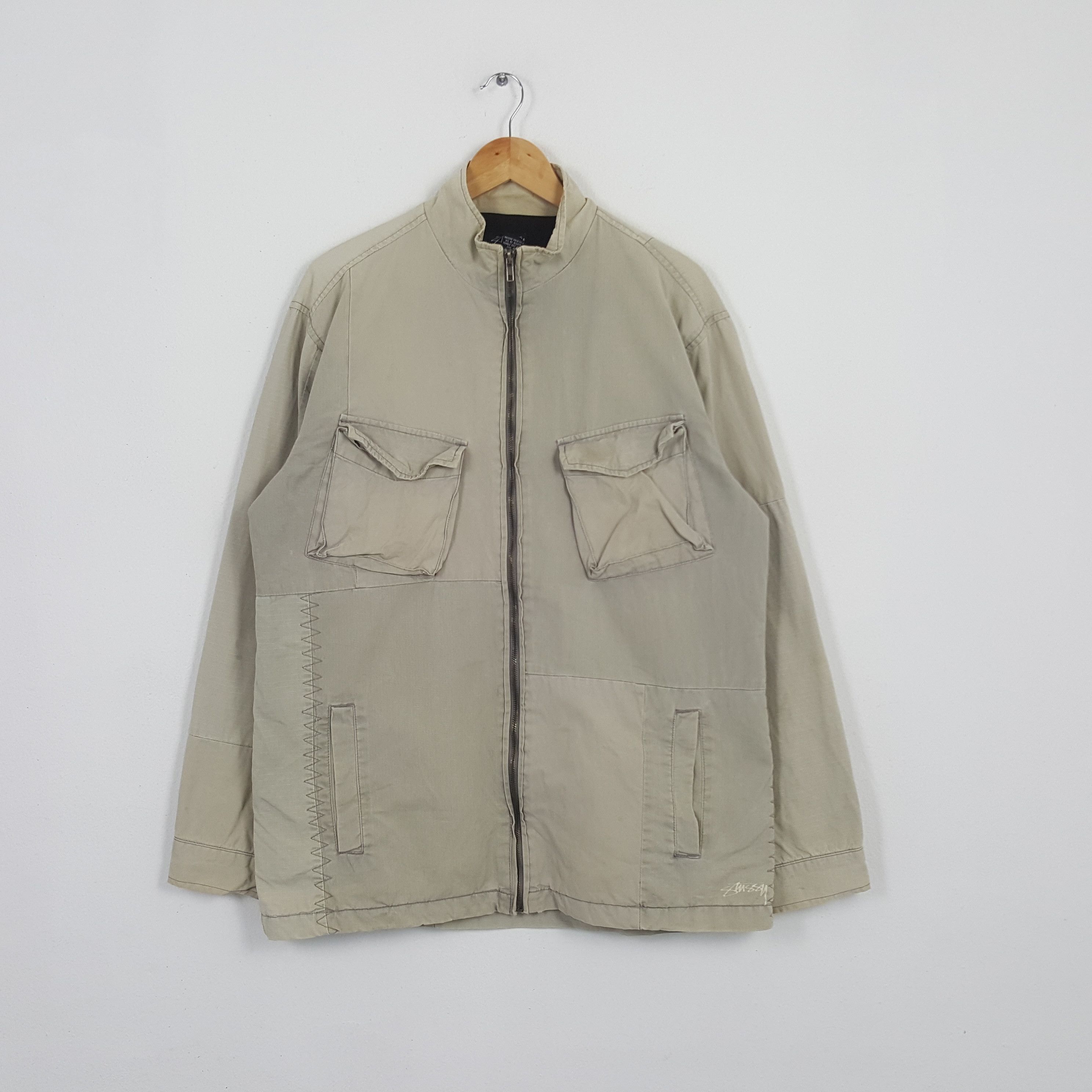 Stussy × Vintage Vintage Stussy Custom Patch Style Zipper Jacket Size US L / EU 52-54 / 3 - 3 Thumbnail
