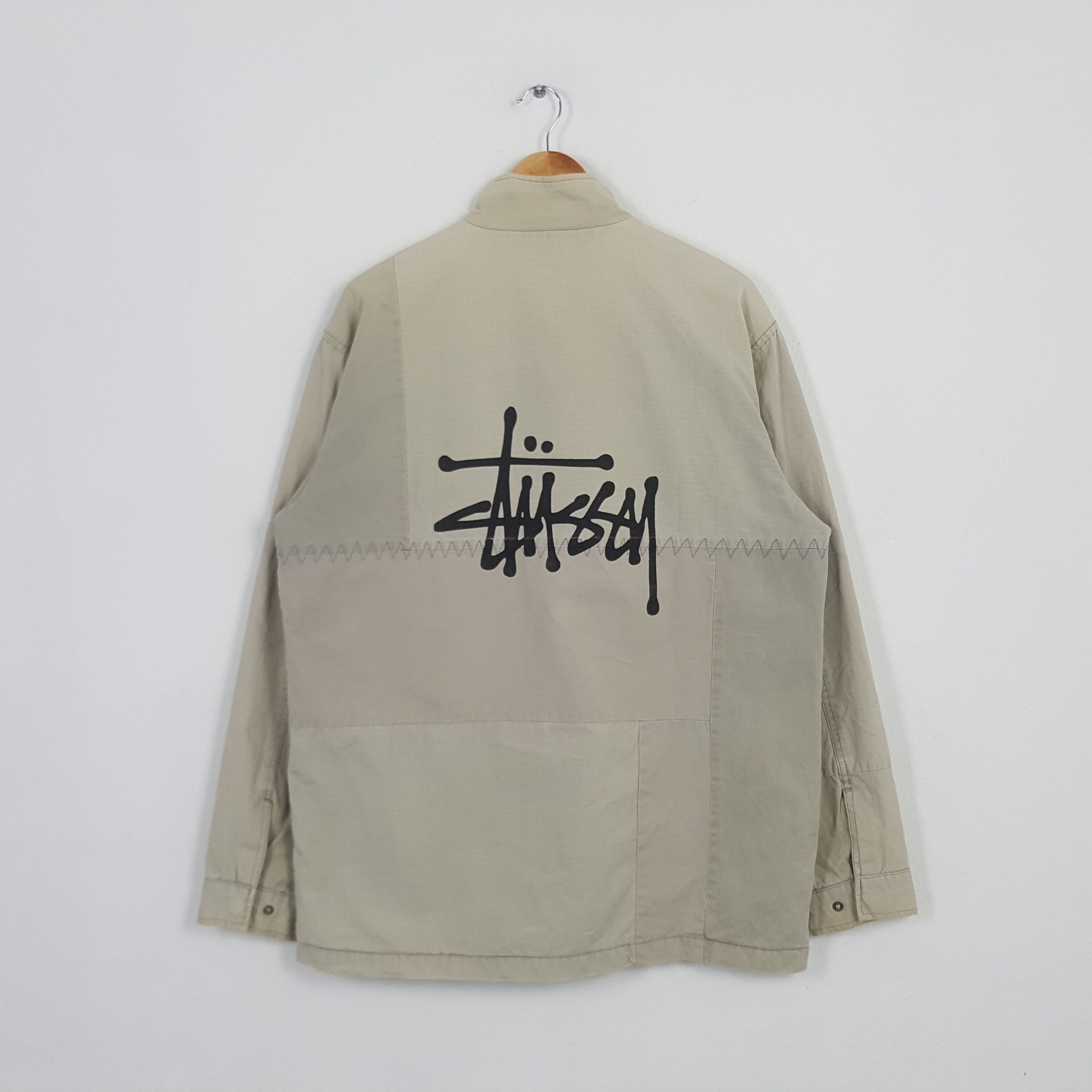 Stussy × Vintage Vintage Stussy Custom Patch Style Zipper Jacket Size US L / EU 52-54 / 3 - 1 Thumbnail