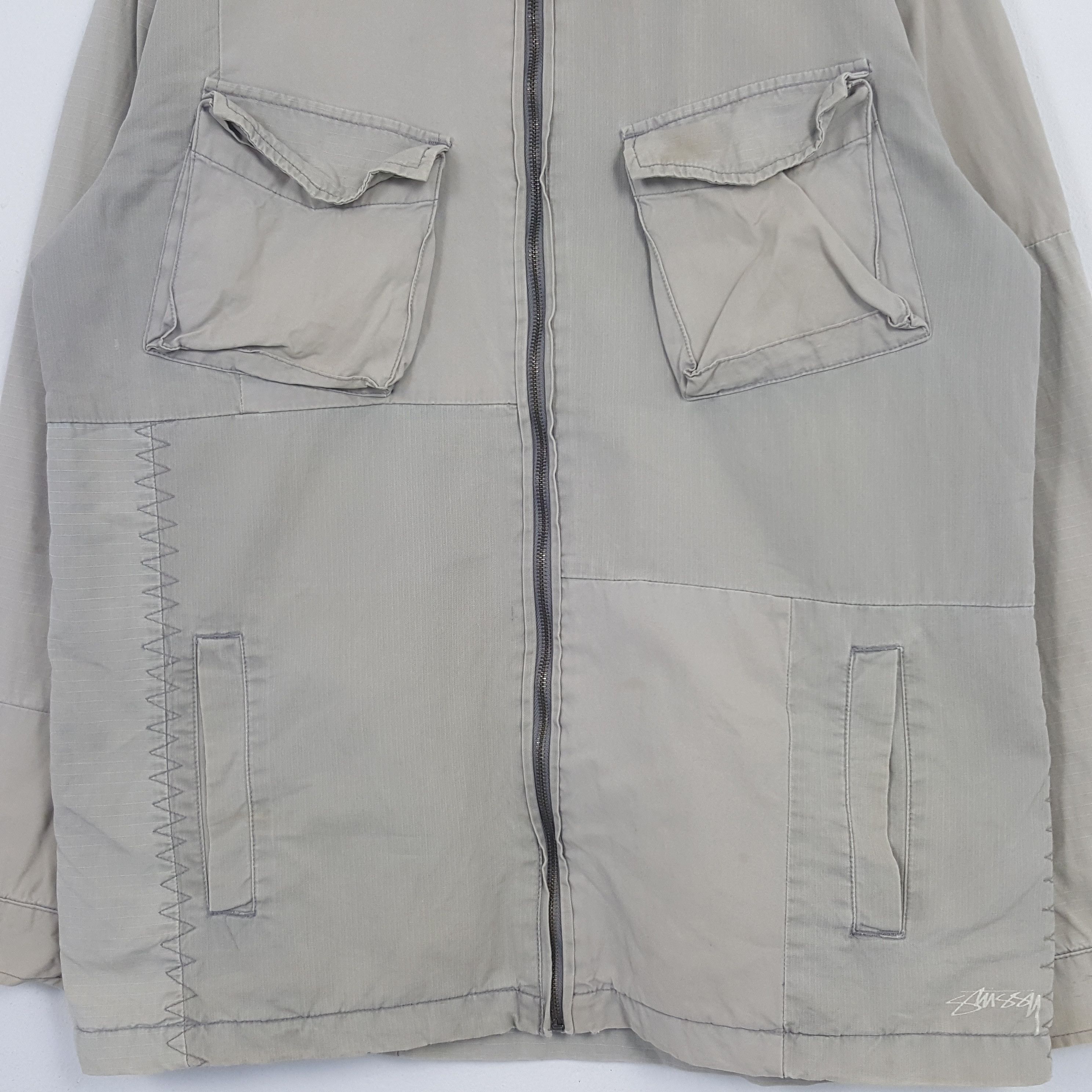 Stussy × Vintage Vintage Stussy Custom Patch Style Zipper Jacket Size US L / EU 52-54 / 3 - 4 Thumbnail