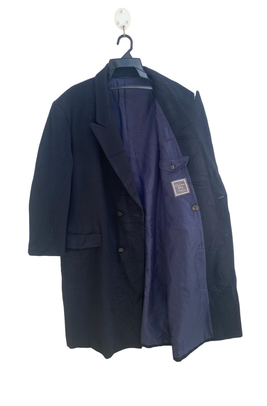 Christian Dior Monsieur Vtg 90s Christian Dior wool overcoat double breasted Size US L / EU 52-54 / 3 - 1 Thumbnail