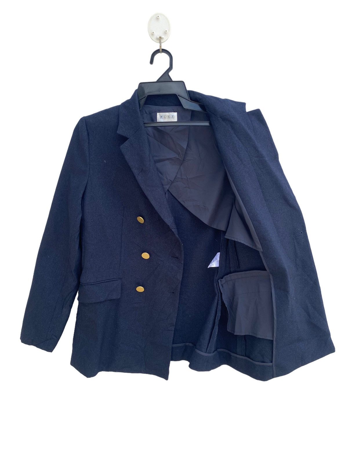 Rare PLST golden button double breasted coat jacket