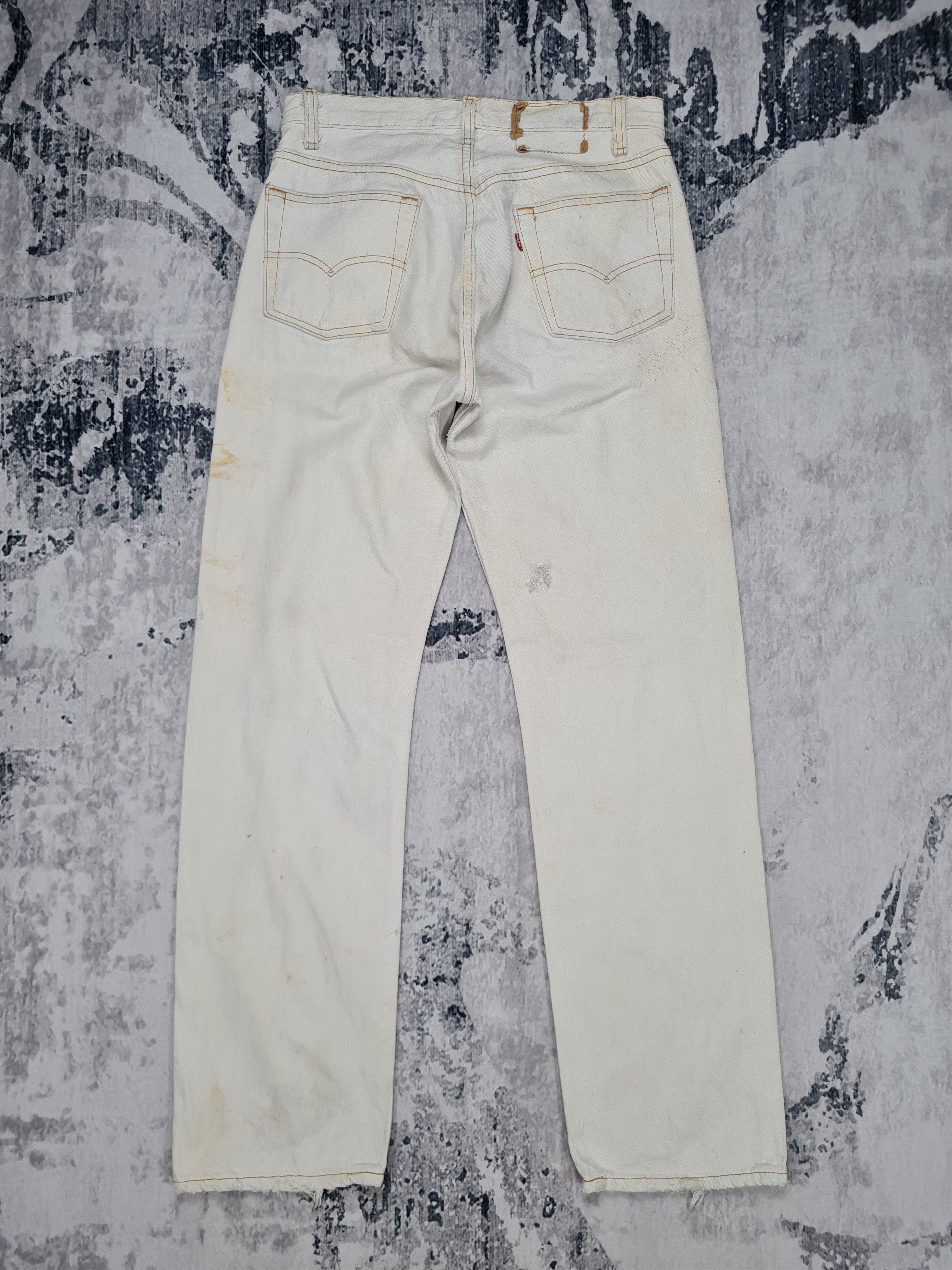 Vtg LEVIS 501 Faded Distressed Rusty Size 29X30 Jeans L0244