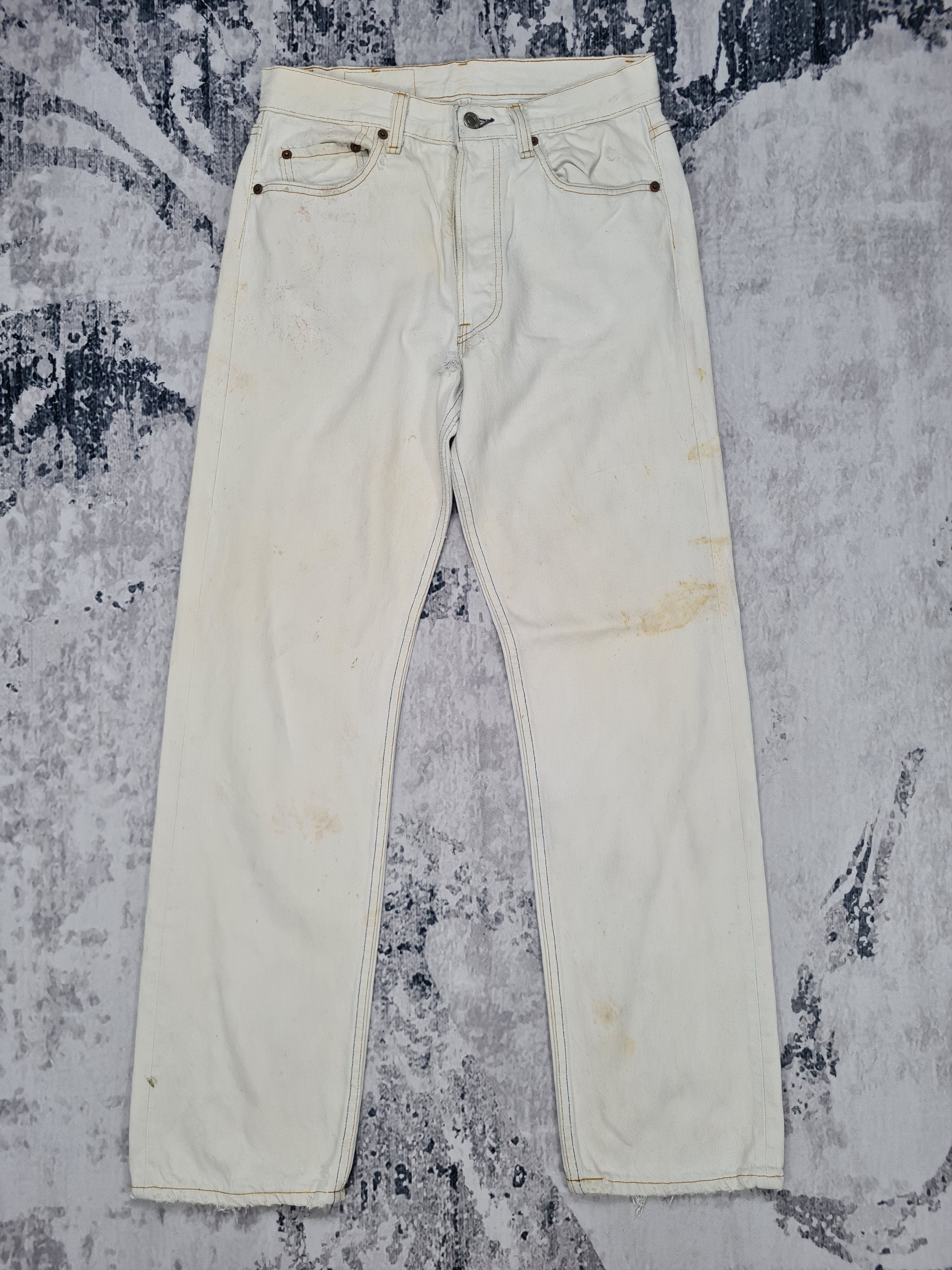 Vtg LEVIS 501 Faded Distressed Rusty Size 29X30 Jeans L0244