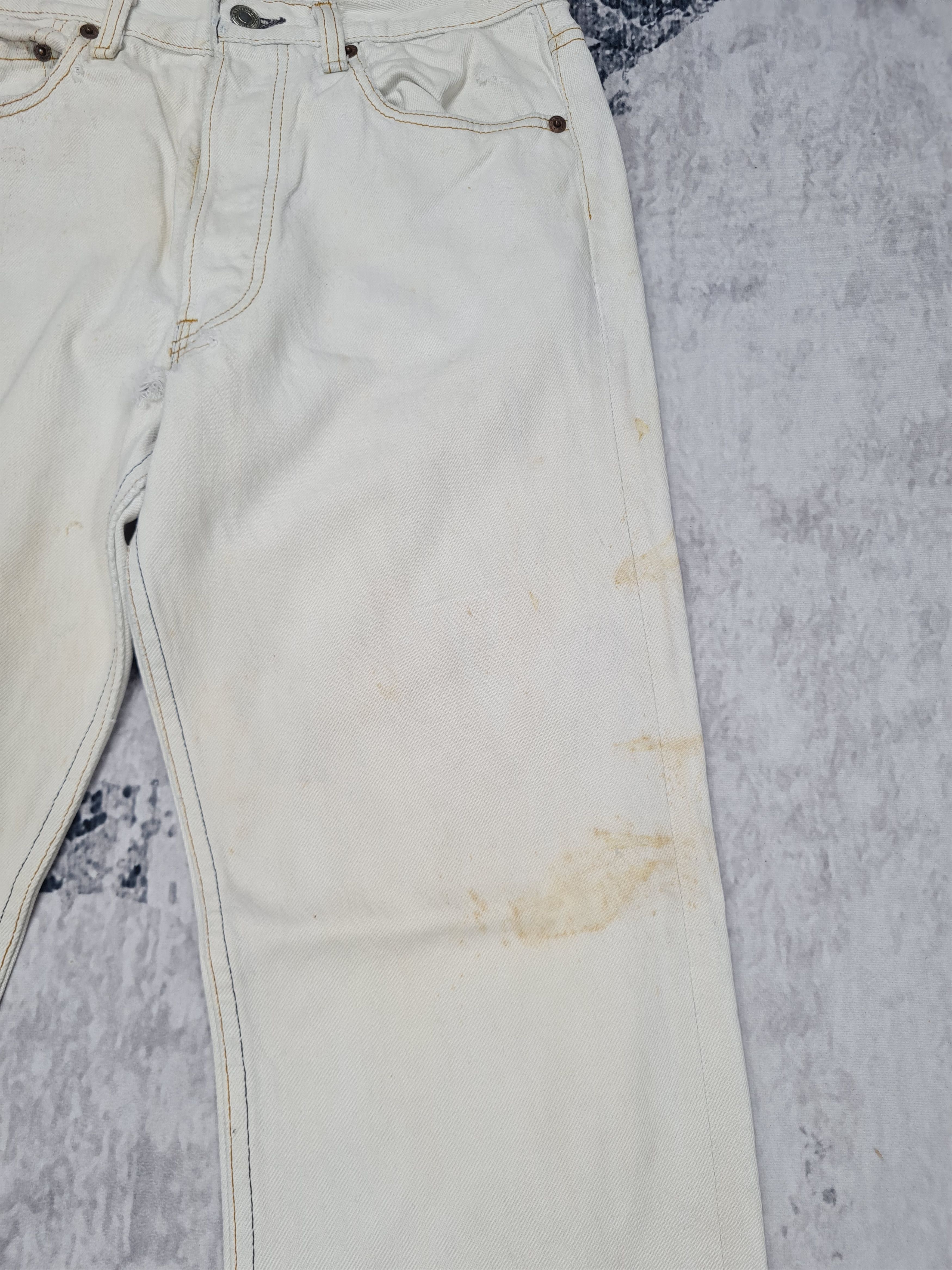 Vtg LEVIS 501 Faded Distressed Rusty Size 29X30 Jeans L0244