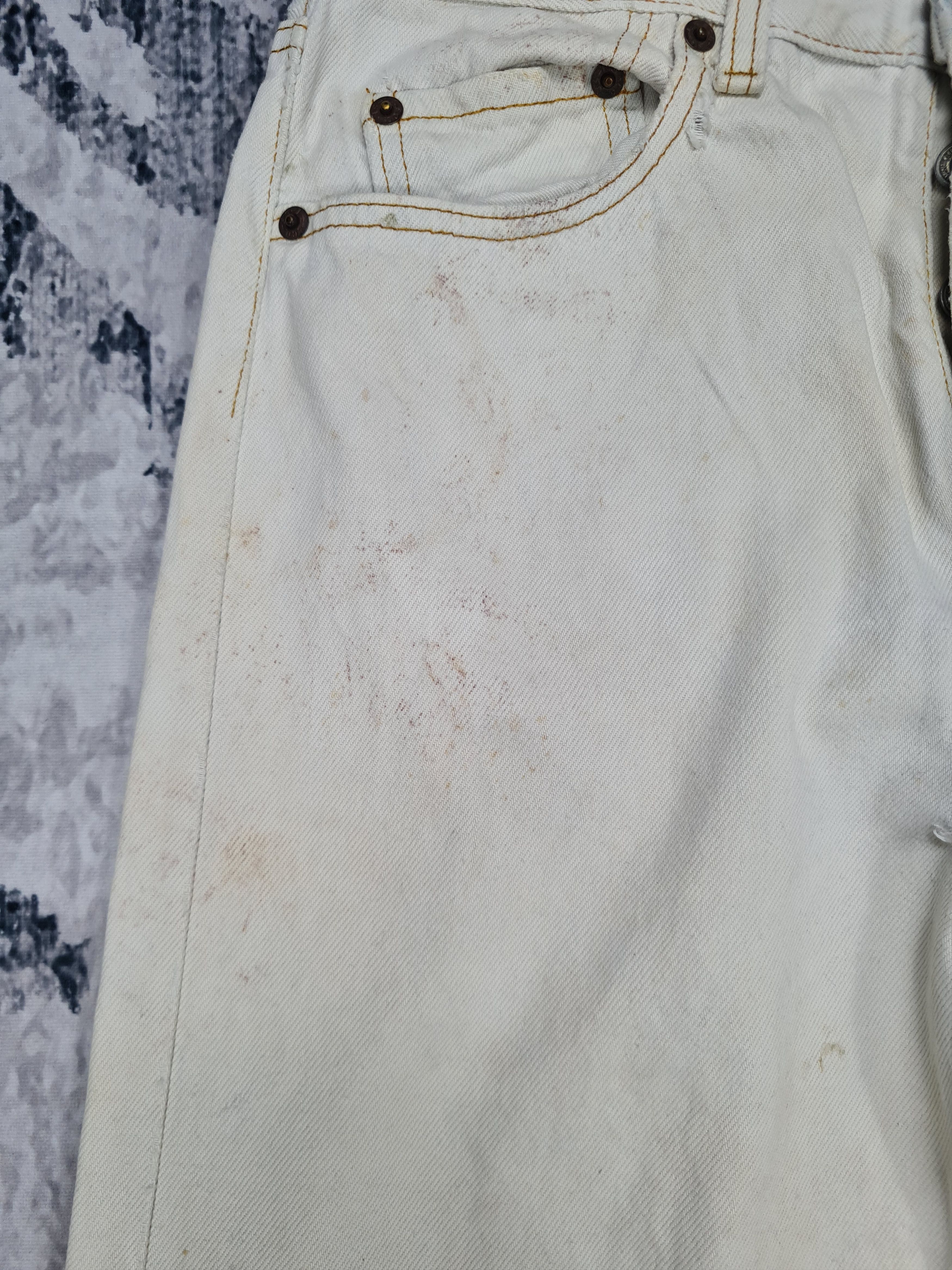 Vtg LEVIS 501 Faded Distressed Rusty Size 29X30 Jeans L0244