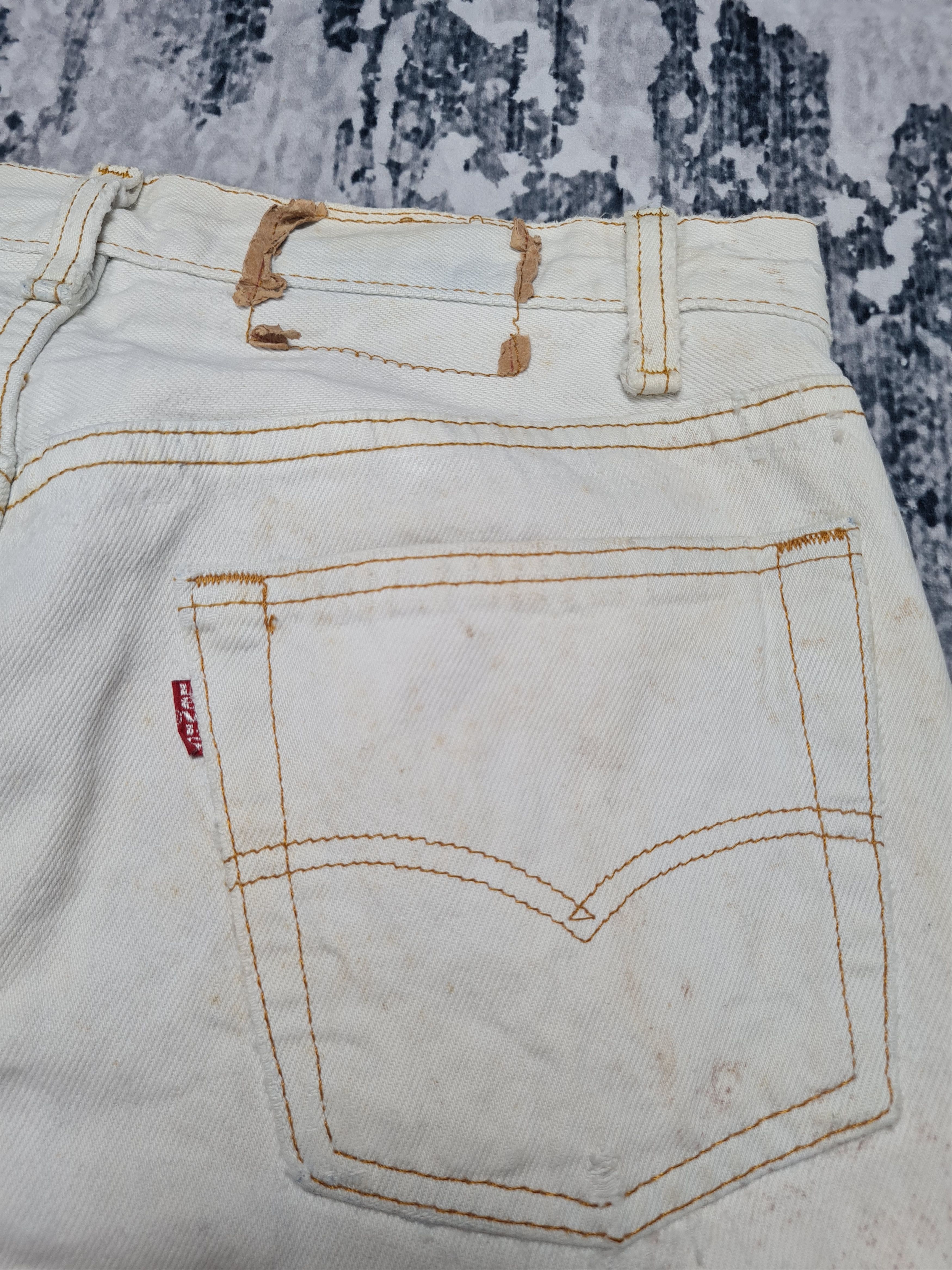 Vtg LEVIS 501 Faded Distressed Rusty Size 29X30 Jeans L0244