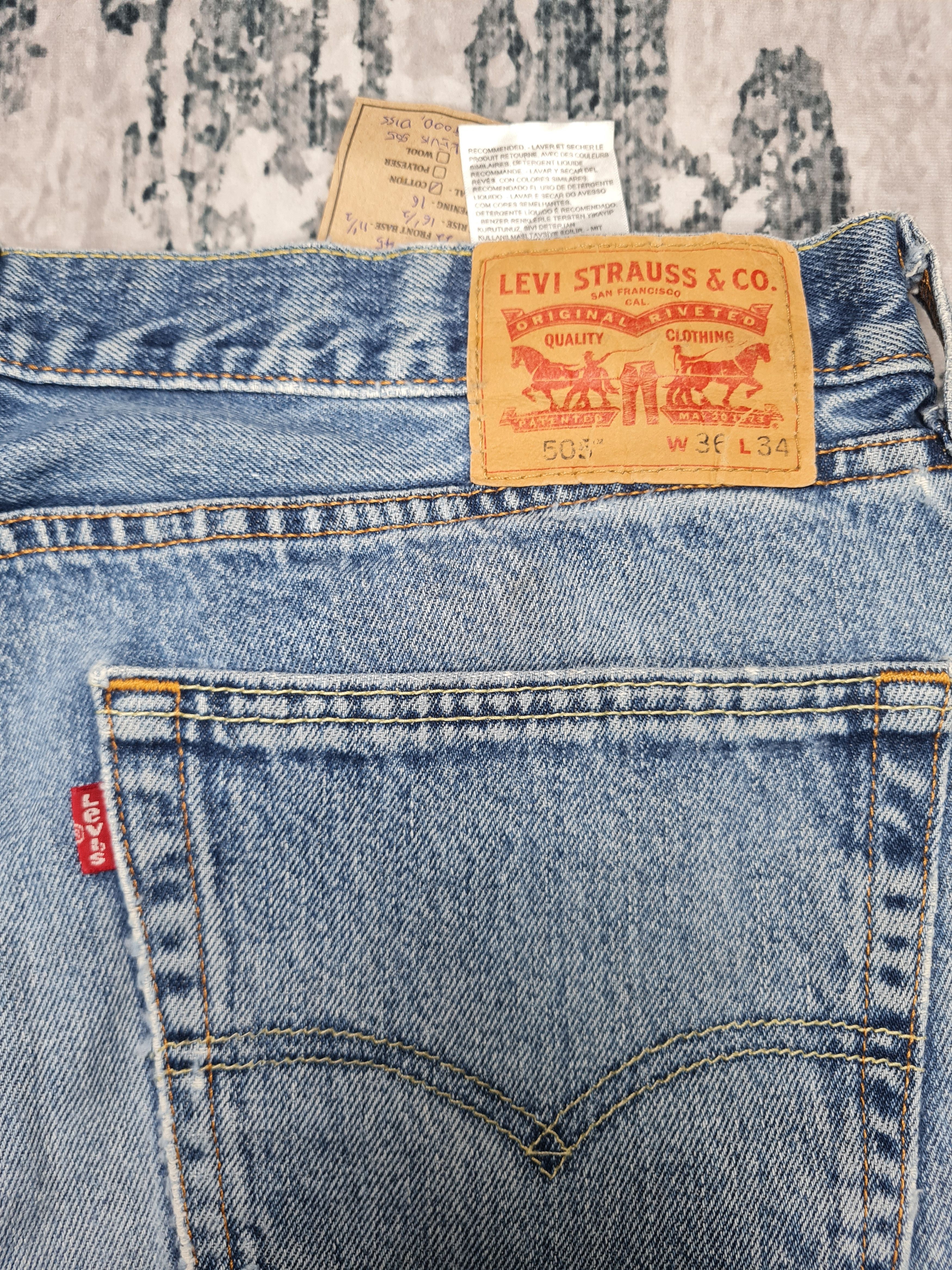 Levi's Vintage LEVIS 505 Light Wash Faded Size 37X33 Jeans L0212 Size US 37 - 8 Thumbnail