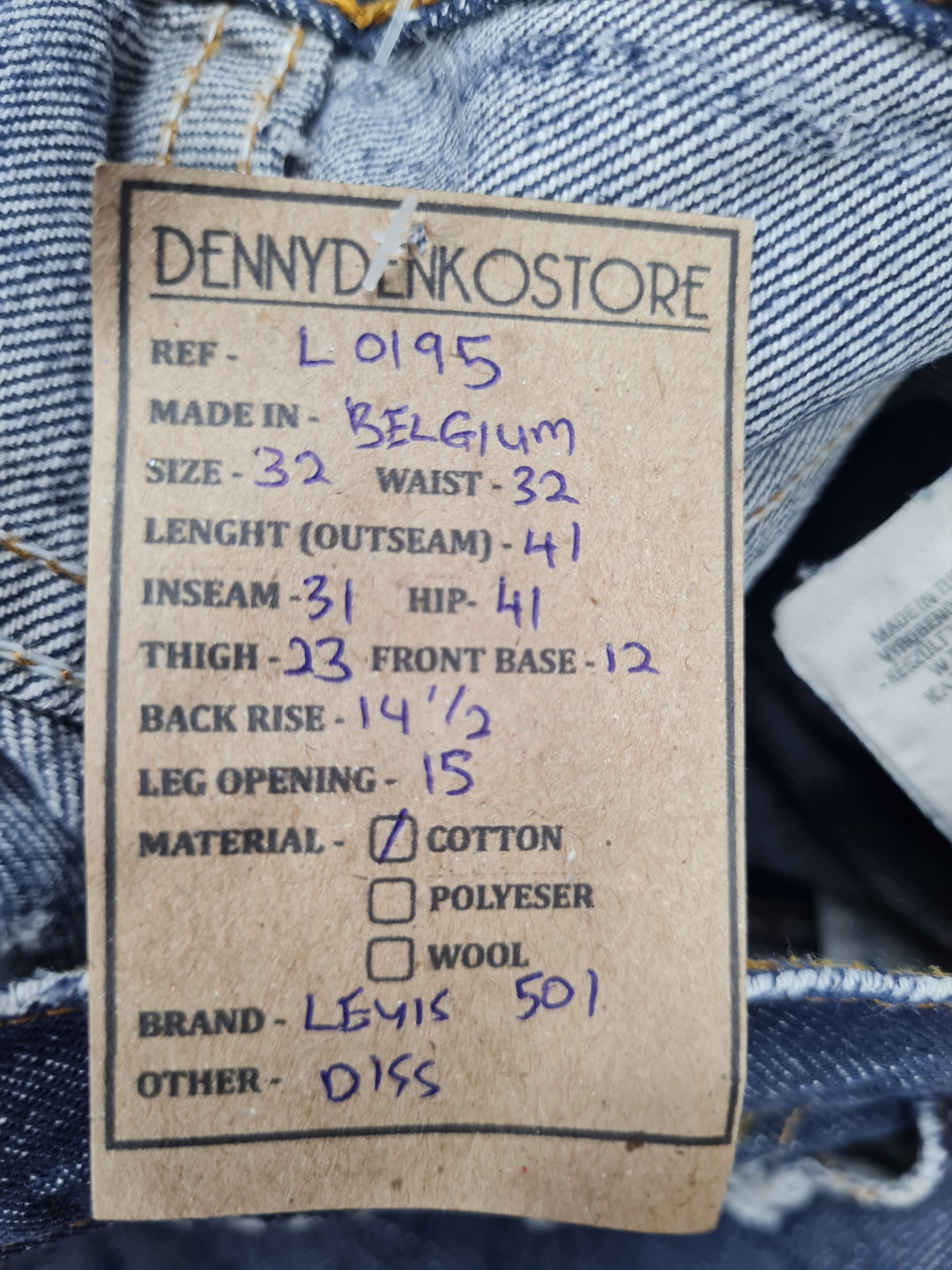 If Six Was Nine LEVIS 501 Faded Distressed Dark Blue Size 32X31 Jeans L0195 Size US 32 / EU 48 - 12 Thumbnail