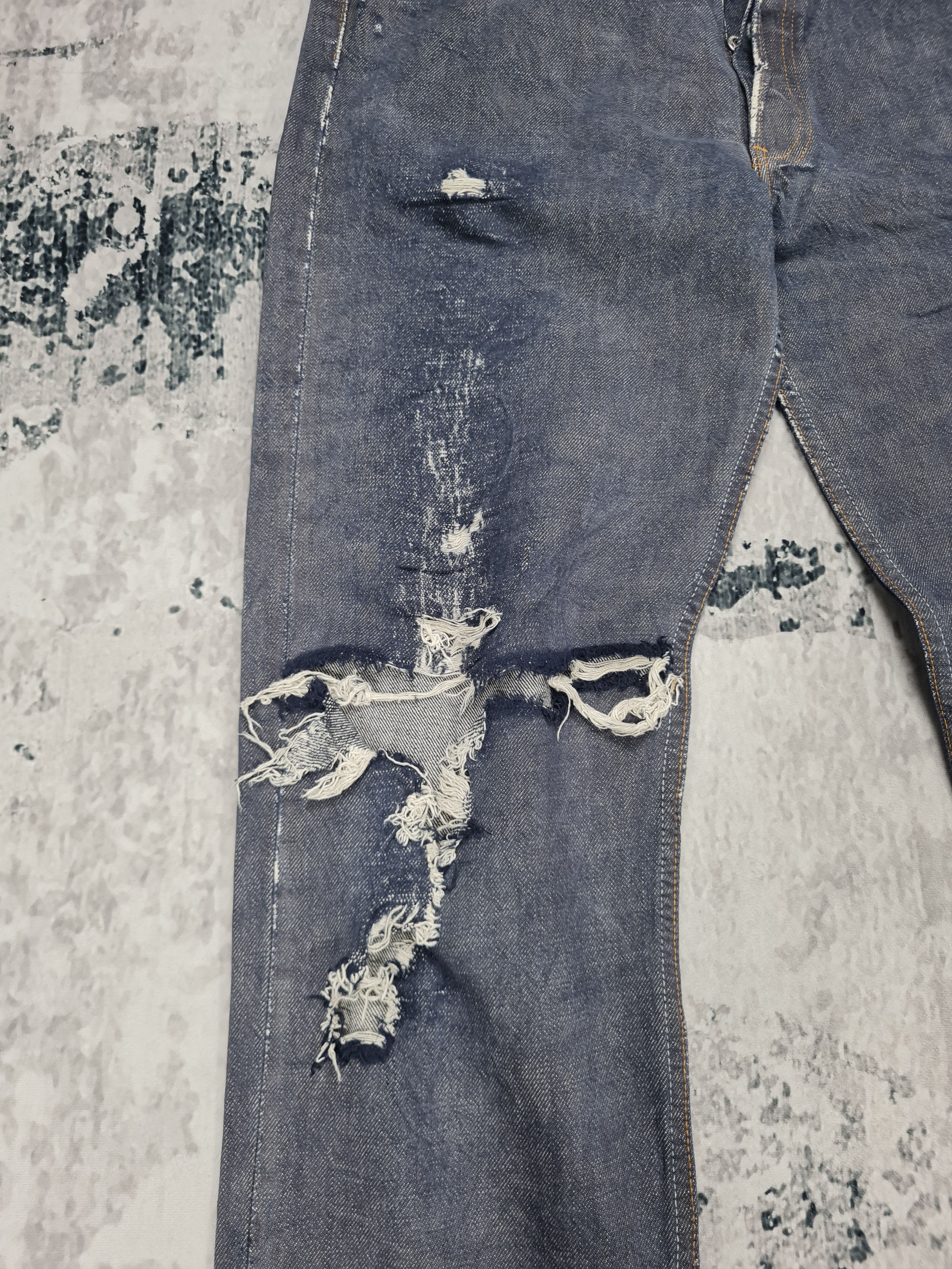 If Six Was Nine LEVIS 501 Faded Distressed Dark Blue Size 32X31 Jeans L0195 Size US 32 / EU 48 - 3 Thumbnail