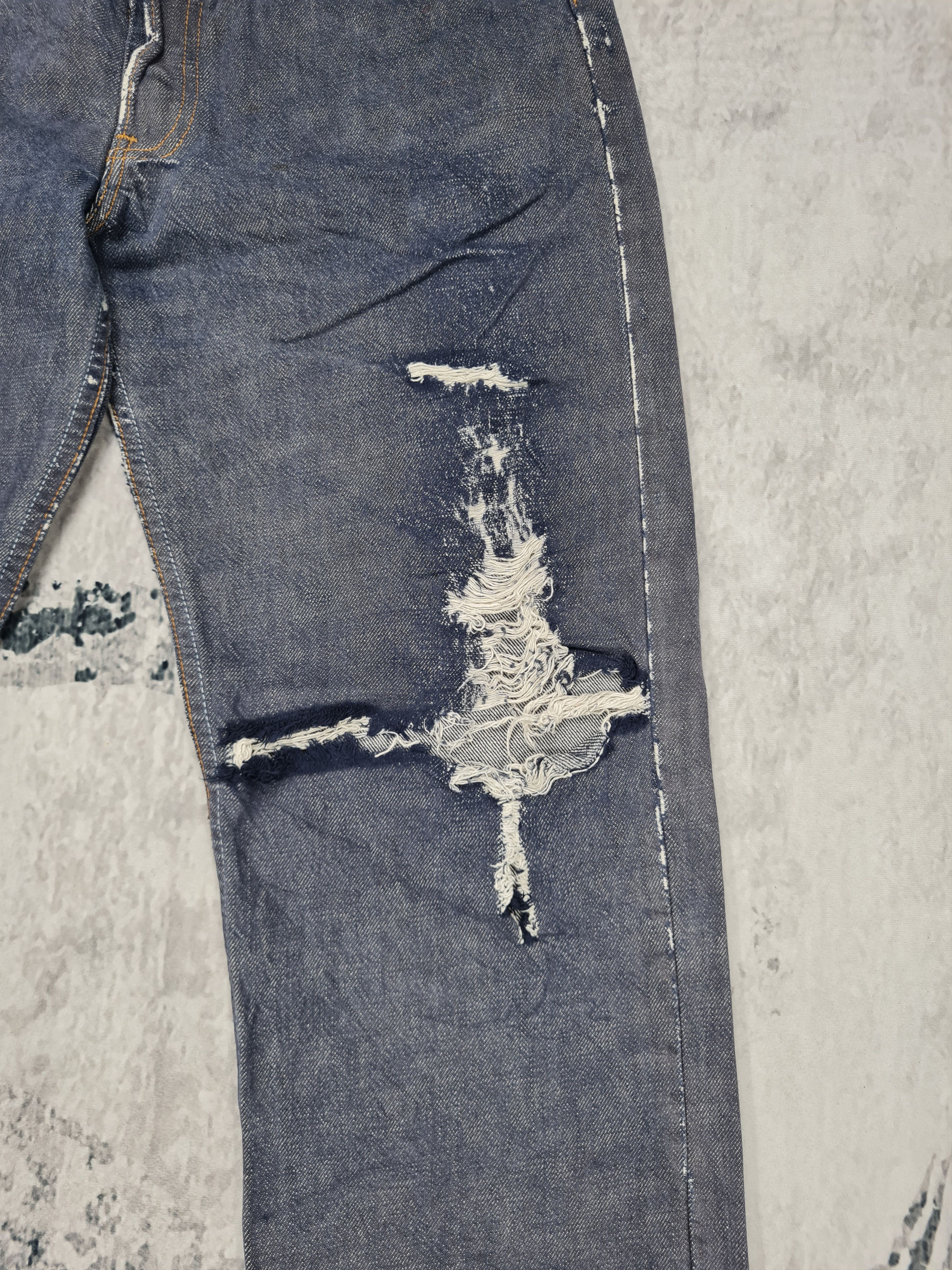 If Six Was Nine LEVIS 501 Faded Distressed Dark Blue Size 32X31 Jeans L0195 Size US 32 / EU 48 - 4 Thumbnail