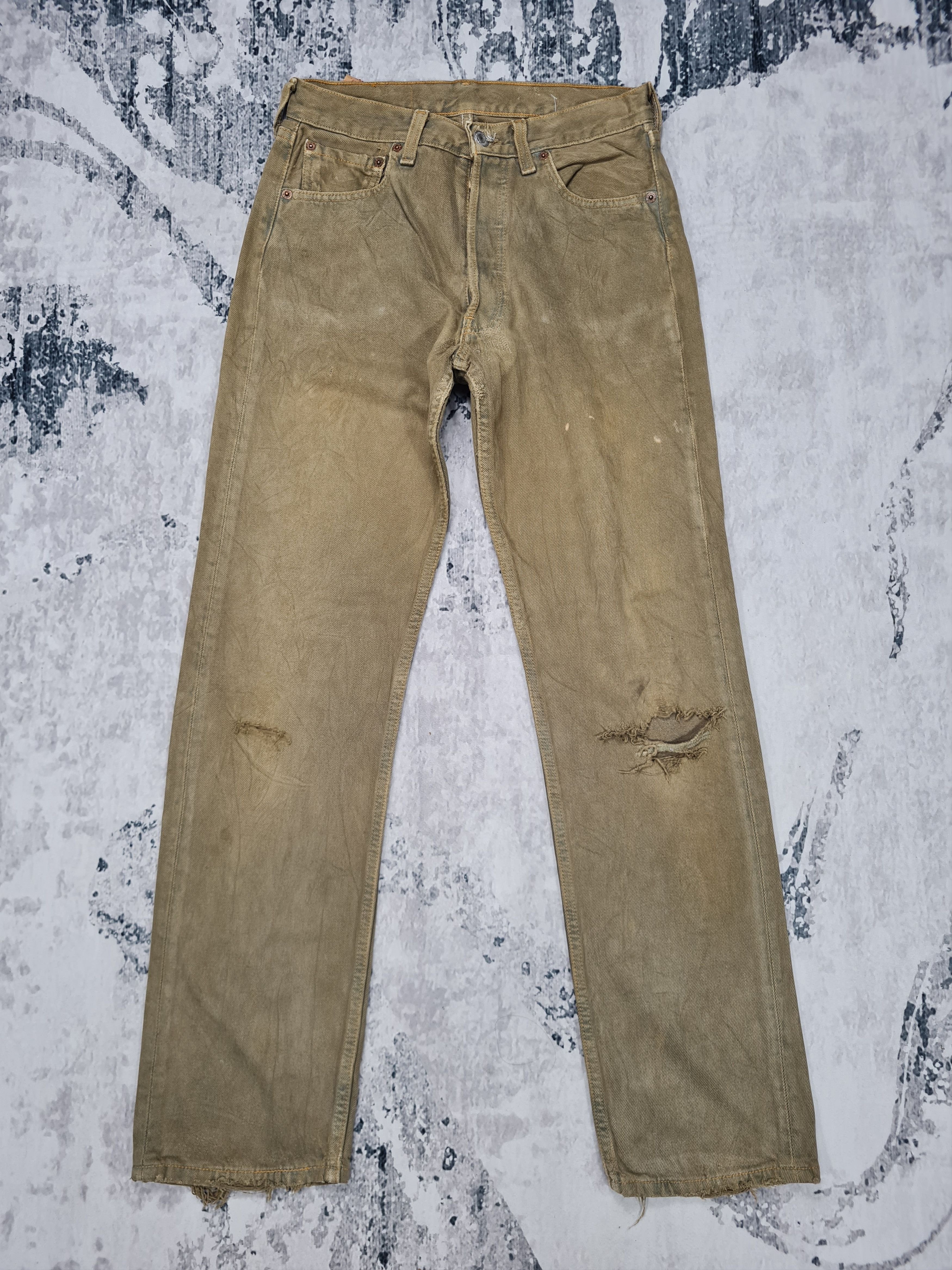 Levi's Vtg LEVIS 501 Brown Faded Distressed 28X30.5 Jeans L0239 Size US 28 / EU 44 - 1 Thumbnail